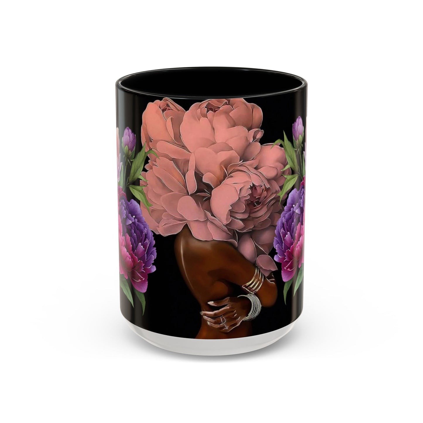 Floral Embrace Coffee Mug, Elegant Gift for Her, Unique Home Decor, Artistic Drinkware, Perfect for Birthdays, Mother's Day, Anniversaries