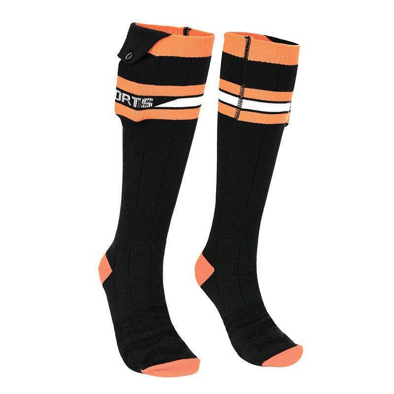 Warm socks for winter, electrically heated socks with USB charging, long tube electric heating socks for skiing, and heated socks for skiing - IntuitiveEncBoutique