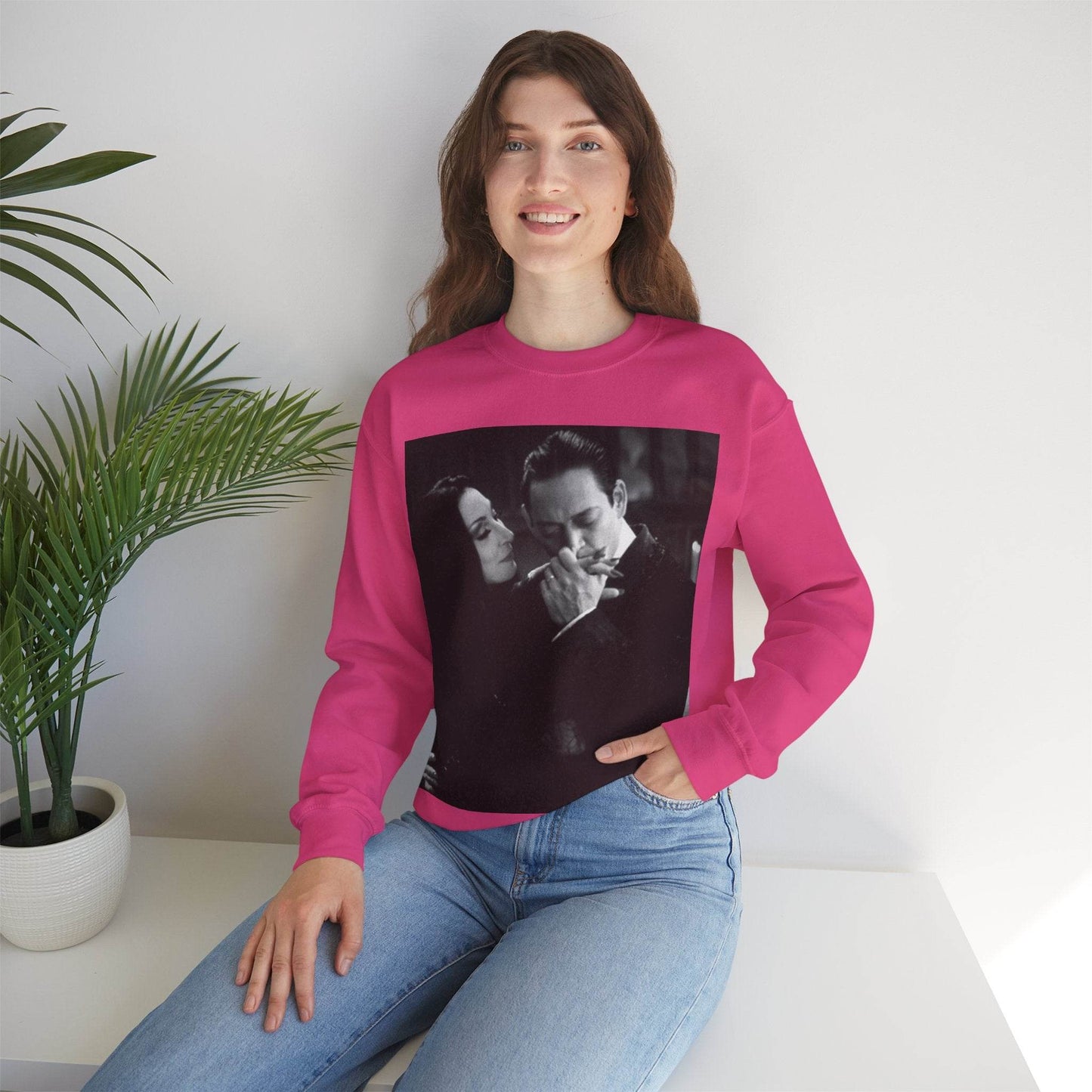 Couple Gothic Unisex Sweatshirt - Gomes & Morticia Design - IntuitiveEncBoutique