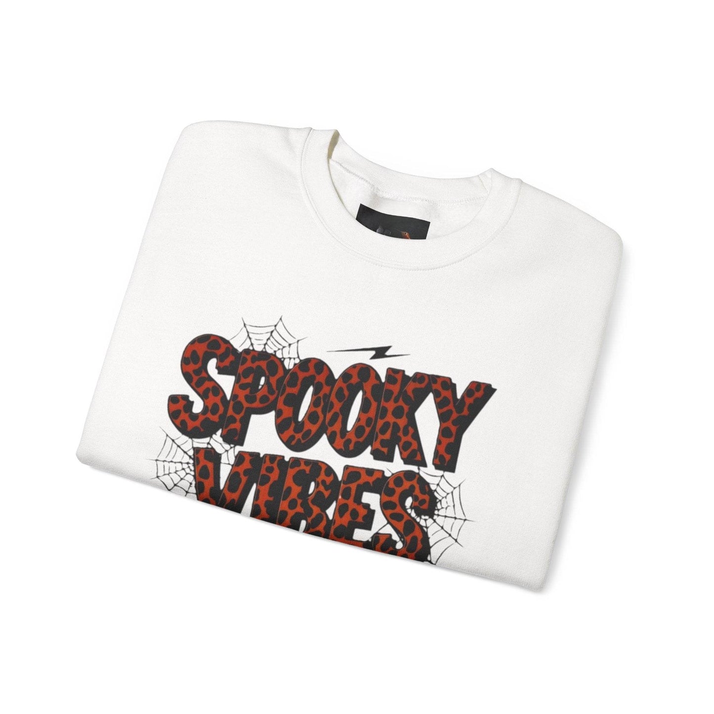 Spooky Vibes Sweatshirt - Halloween Crewneck, Unisex Cozy Jumper, Fall Fashion, Ghosts & Ghouls, Casual Wear, Fun Gift - IntuitiveEncBoutique