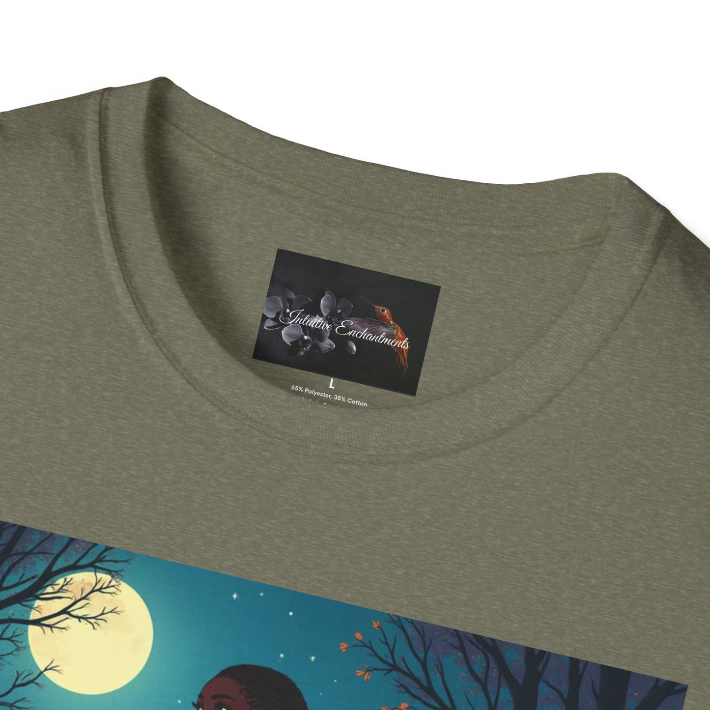 Moonlit Silhouette Unisex T-Shirt, Softstyle Tee for Nature Lovers, Perfect for Gifts and Everyday Wear