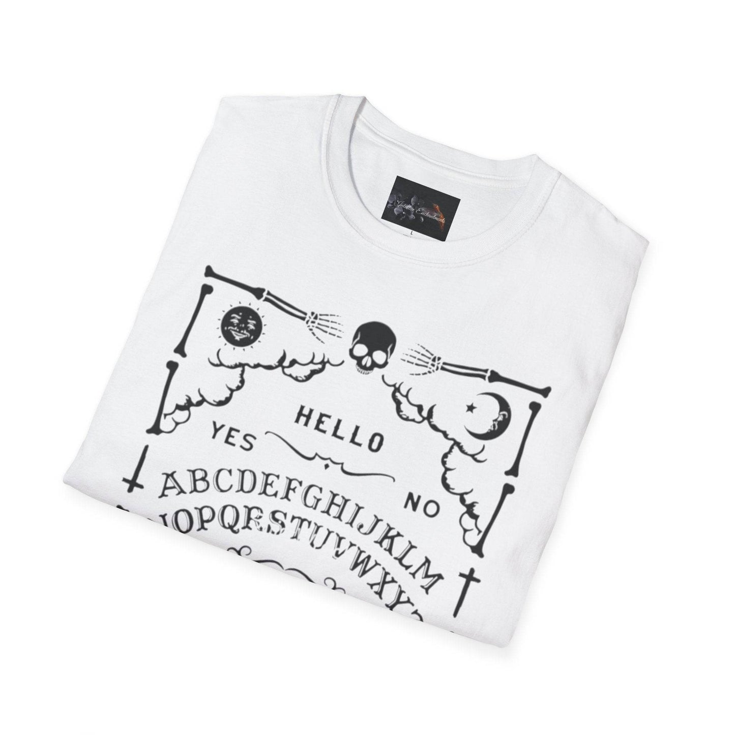 Mystical Ouija Board Unisex T-Shirt - Perfect for Halloween, Gift, Casual Wear, Spirituality, Ghost Lovers - IntuitiveEncBoutique