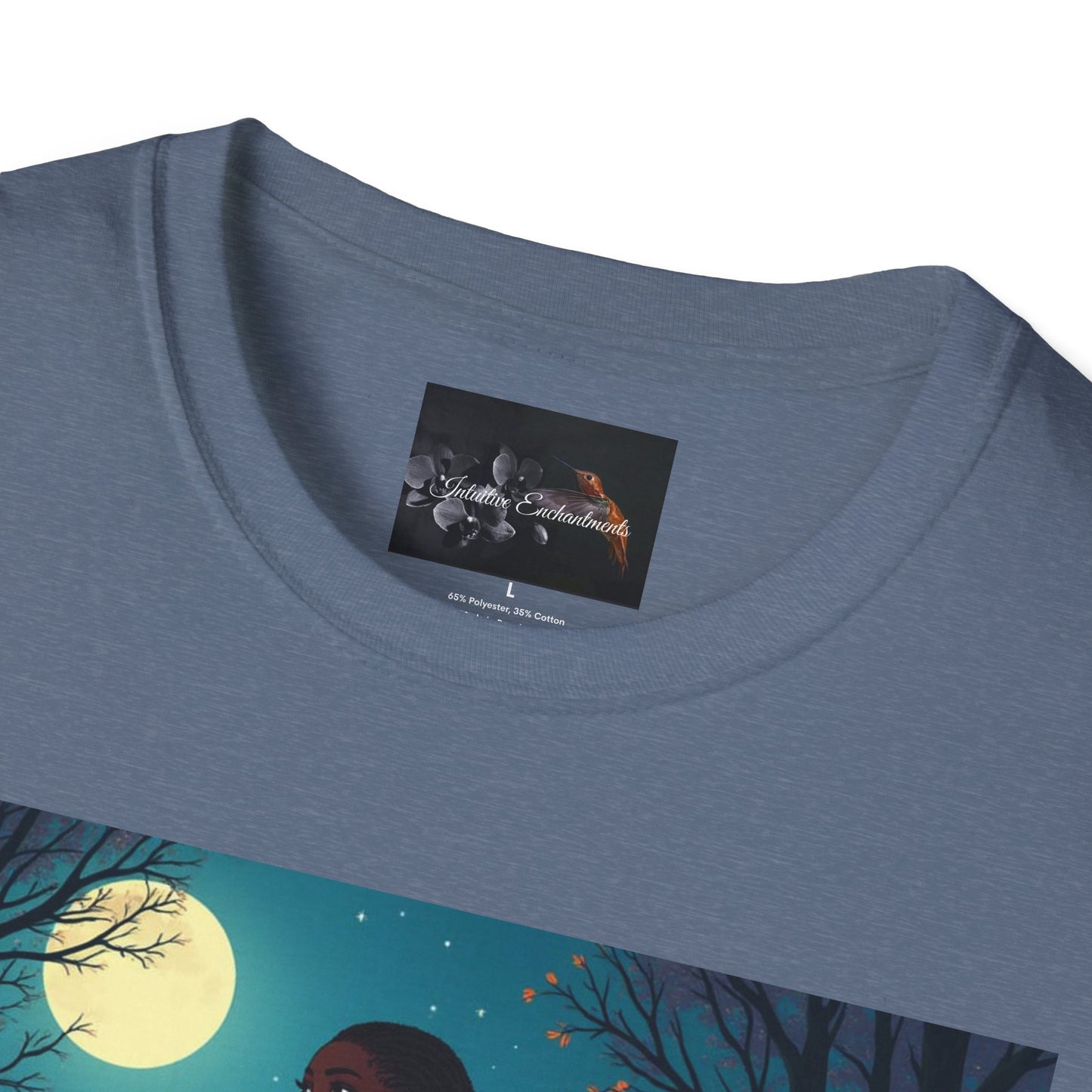 Moonlit Silhouette Unisex T-Shirt, Softstyle Tee for Nature Lovers, Perfect for Gifts and Everyday Wear