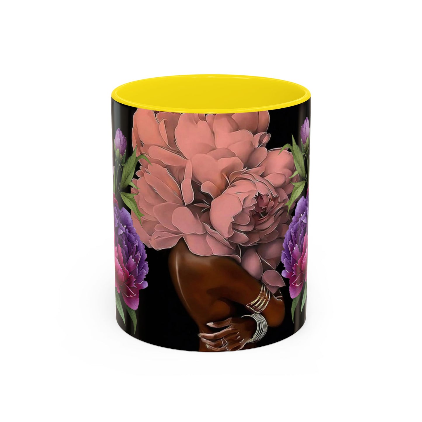 Floral Embrace Coffee Mug, Elegant Gift for Her, Unique Home Decor, Artistic Drinkware, Perfect for Birthdays, Mother's Day, Anniversaries