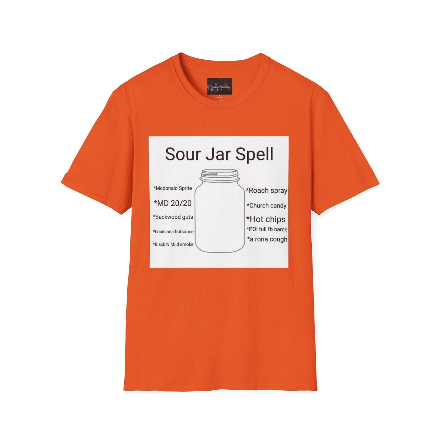 Sour Jar Spell T-Shirt for Witches, Unisex Softstyle Tee, Ideal for Magical Practitioners, Spell Casting, Witchcraft Gift, Summer Solstice - IntuitiveEncBoutique