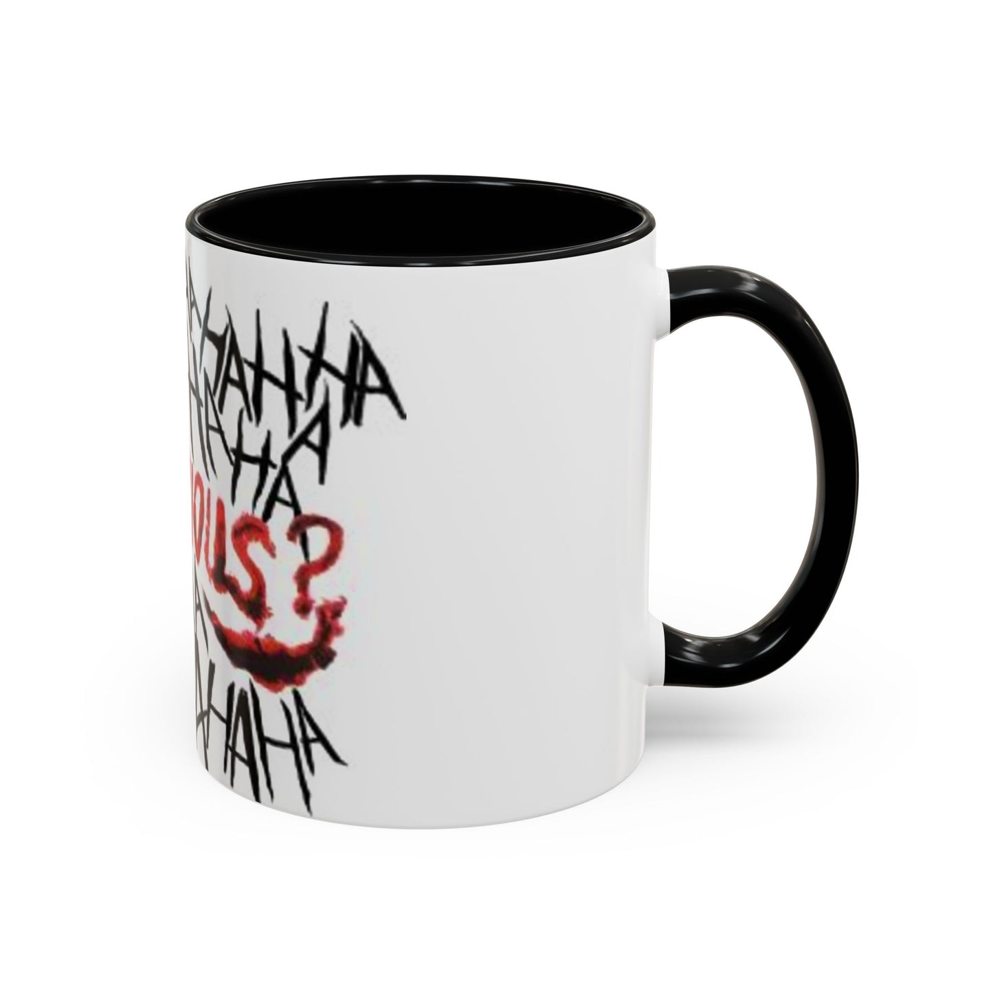 Why So Serious? Accent Coffee Mug | Funny Joker Gift, Office Decor, Birthday Present, Unique Ceramic Cup, Comic Enthusiast