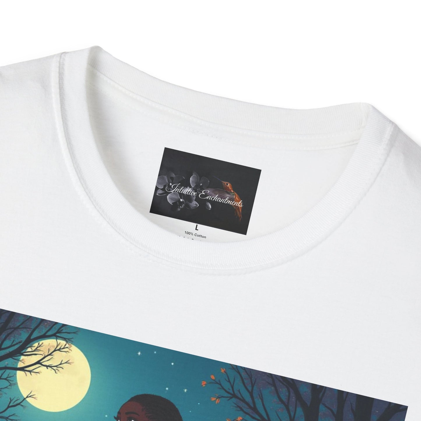 Moonlit Silhouette Unisex T-Shirt, Softstyle Tee for Nature Lovers, Perfect for Gifts and Everyday Wear