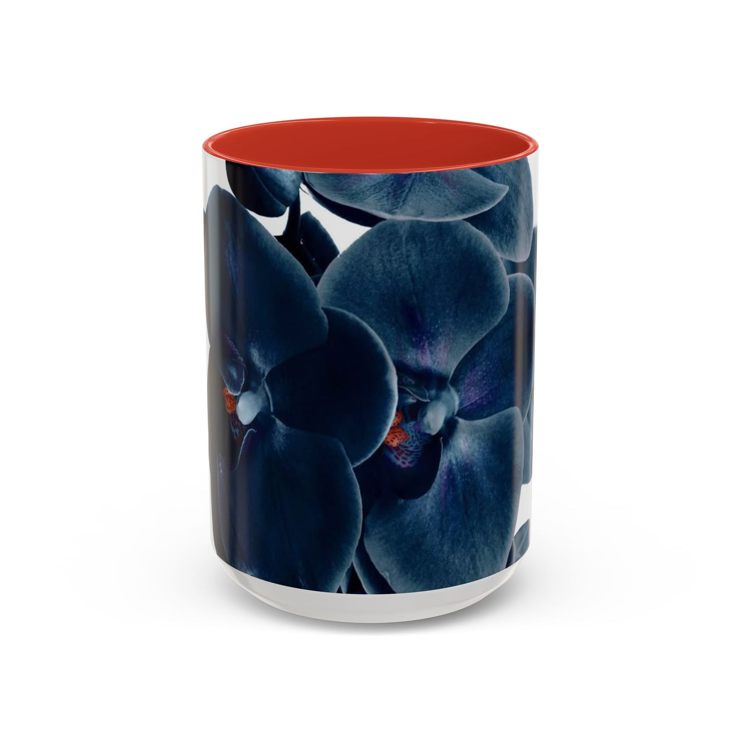 Elegant Orchid Accent Coffee Mug: Floral Drinkware for Home, Office, Gift, Mother's Day, Housewarming