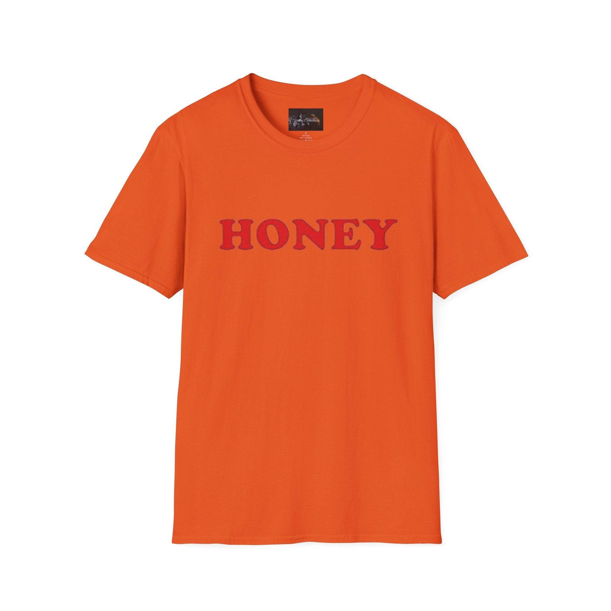 Honey Unisex Softstyle T-Shirt | Cute Gift, Casual Wear, Everyday Comfort, Spring Style, Sweet Gift for Her - IntuitiveEncBoutique