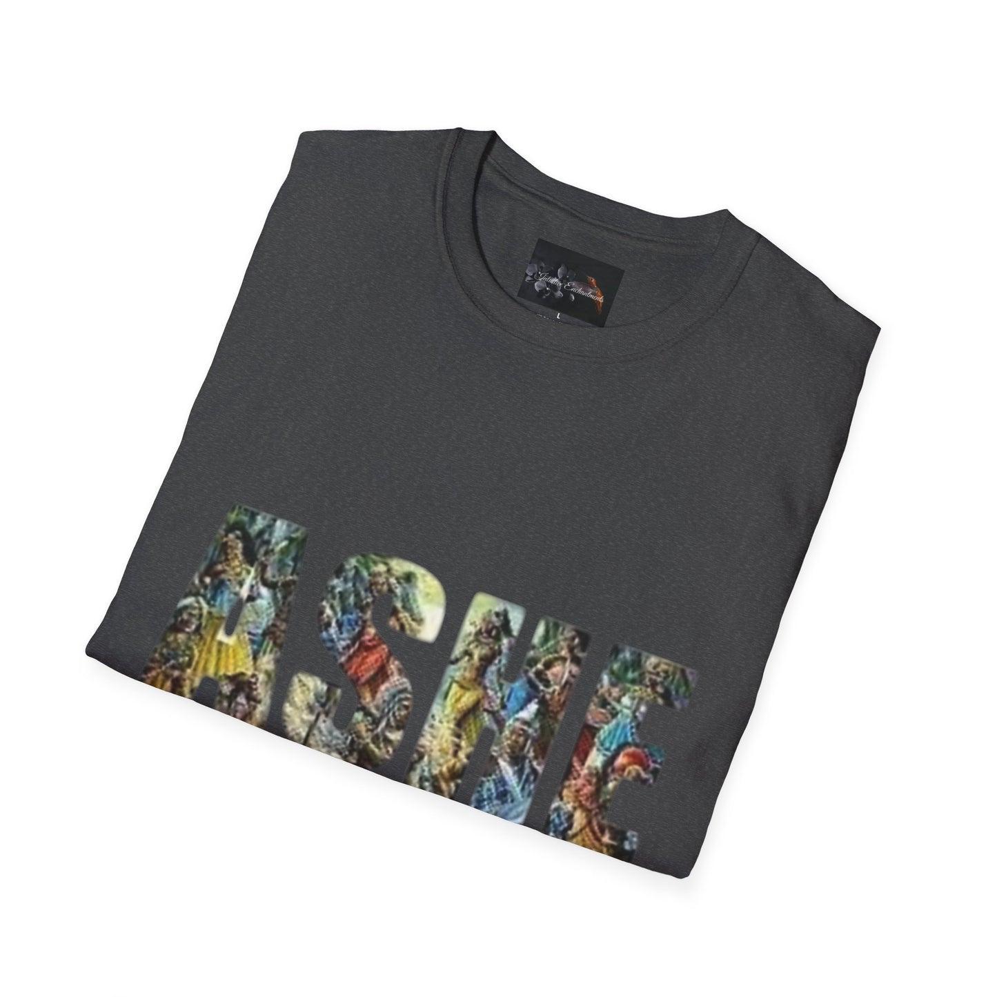 ASHE Graphic T-Shirt, Unisex Softstyle Tee, Vibrant Artistic Apparel, Gift for Nature Lovers, Casual Wear, Everyday Essentials