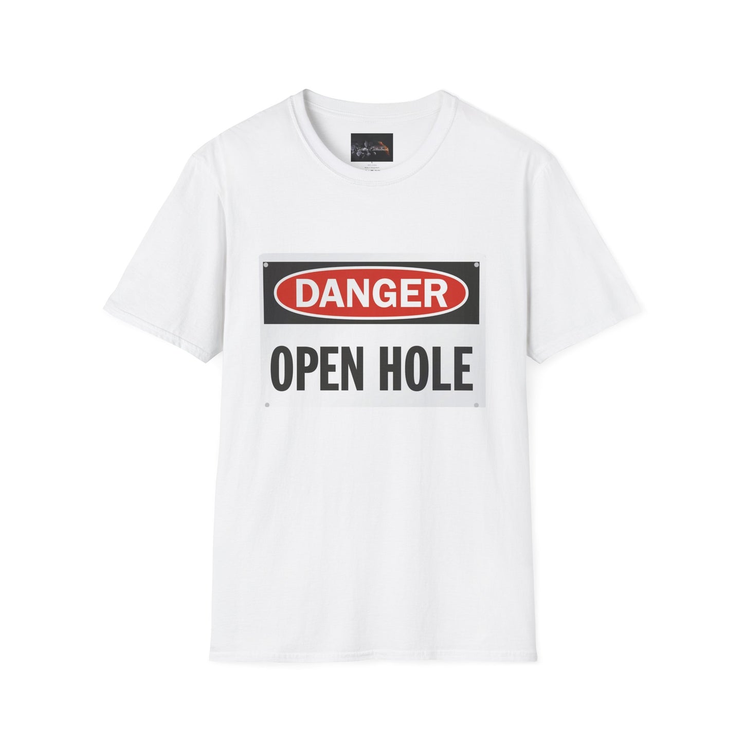 Funny Danger Open Hole T-Shirt