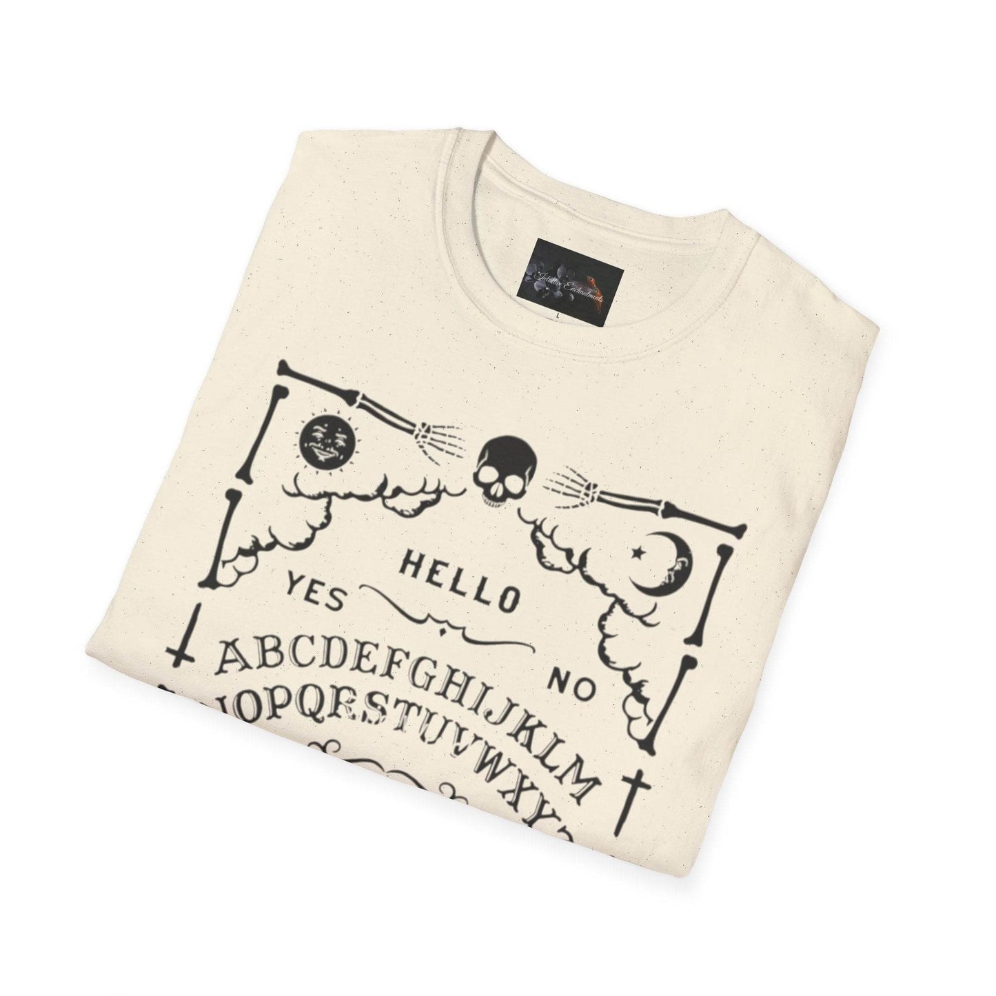 Mystical Ouija Board Unisex T-Shirt - Perfect for Halloween, Gift, Casual Wear, Spirituality, Ghost Lovers - IntuitiveEncBoutique