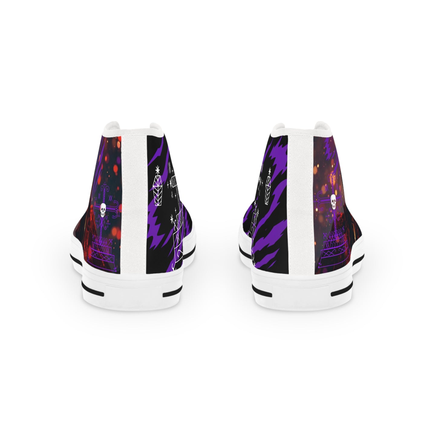 Baron Samdi Design - Voodoo Spirit Shoes, Skeleton Charms, Creepy Footwear, Halloween Costume, Unique Gift