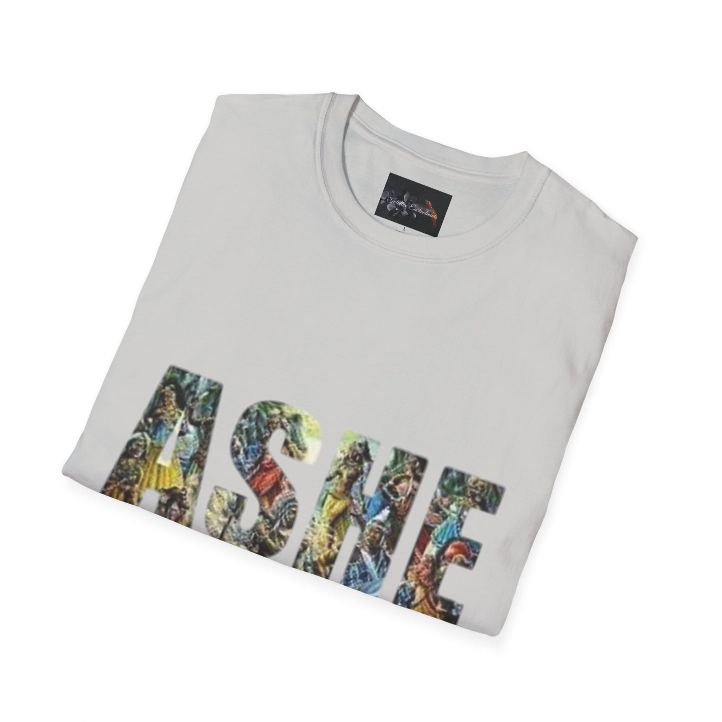 ASHE Graphic T-Shirt, Unisex Softstyle Tee, Vibrant Artistic Apparel, Gift for Nature Lovers, Casual Wear, Everyday Essentials