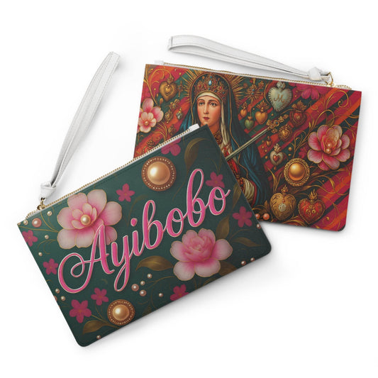 Clutch Bag - Freda Ayibobo Design Handbag Purse Wallet Accessory - IntuitiveEncBoutique