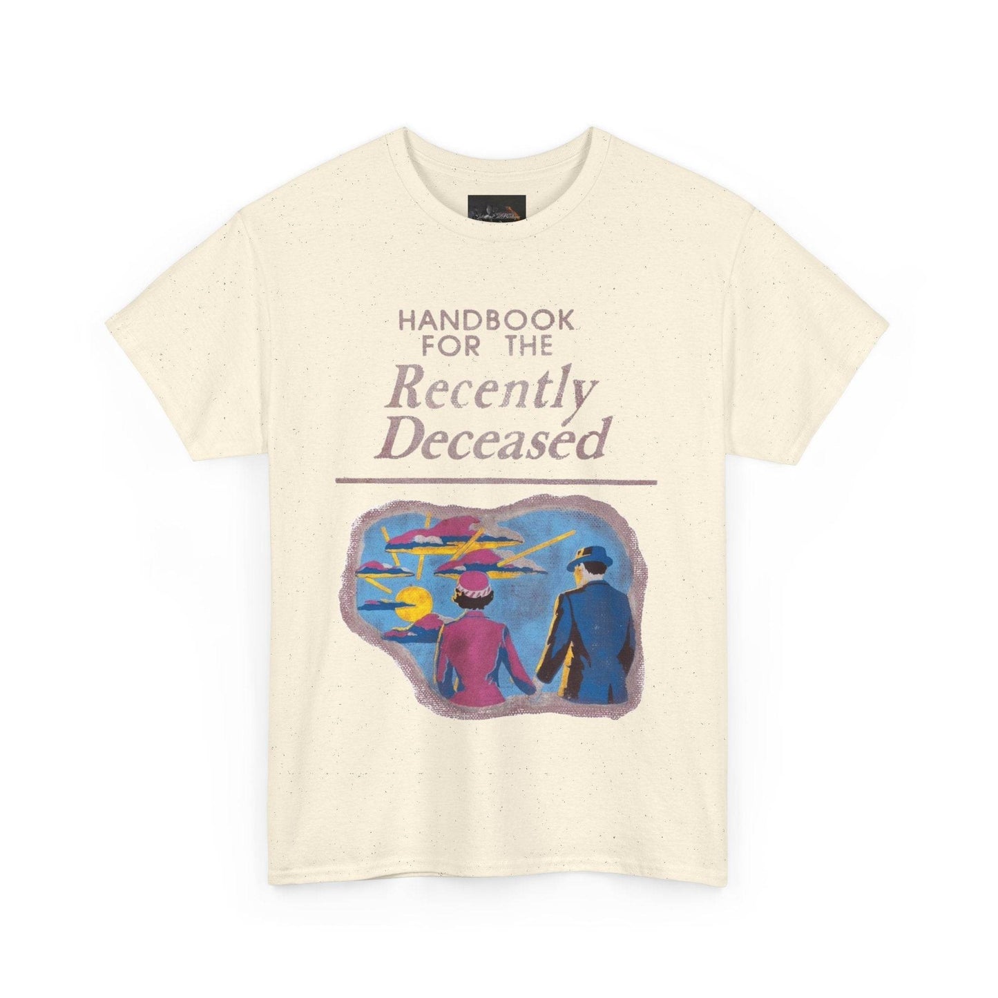 Vintage-Inspired Unisex Tee, Handbook for the Recently Deceased Shirt, Cool Graphic Tee, Unique Gift for Death Awareness, Halloween Costume - IntuitiveEncBoutique