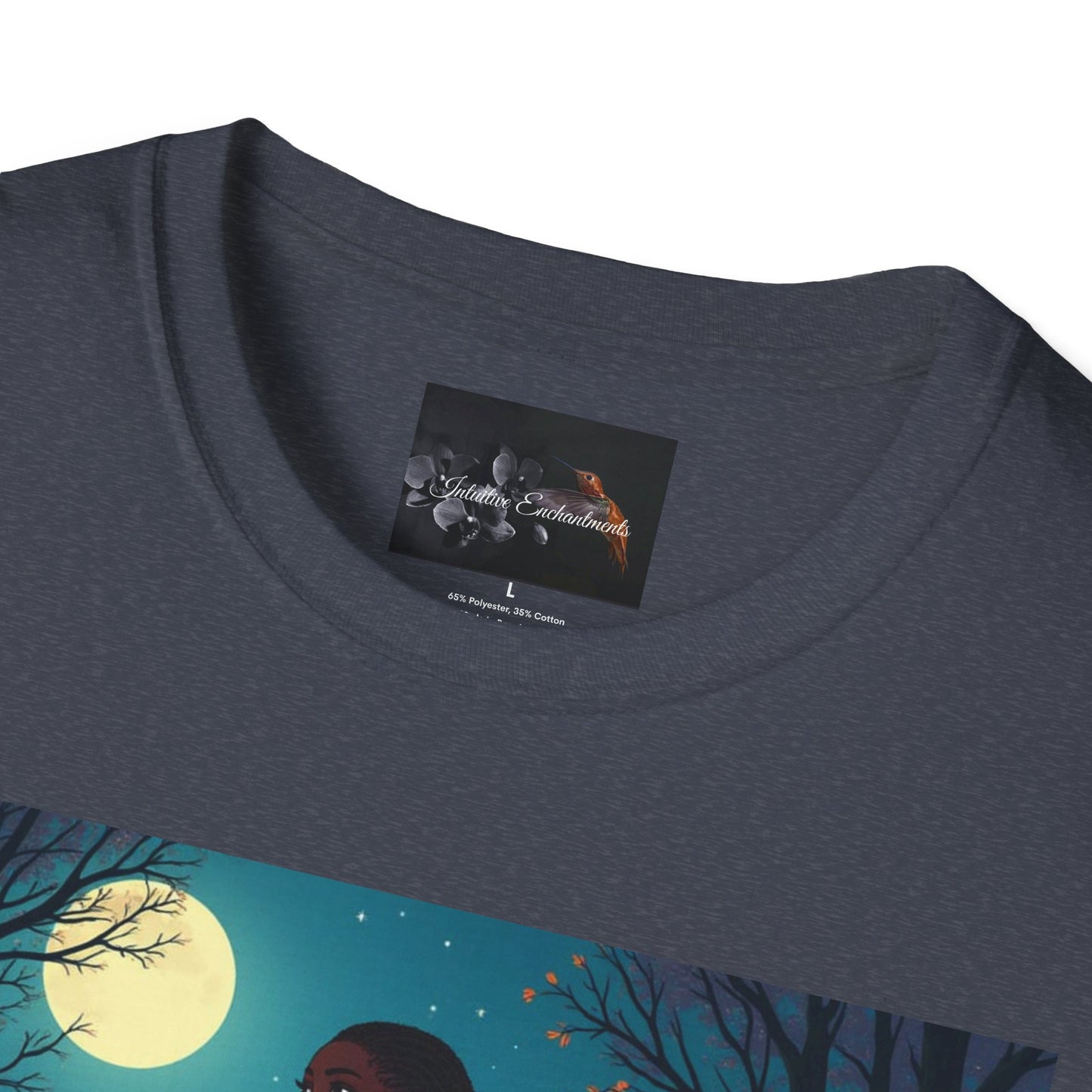Moonlit Silhouette Unisex T-Shirt, Softstyle Tee for Nature Lovers, Perfect for Gifts and Everyday Wear