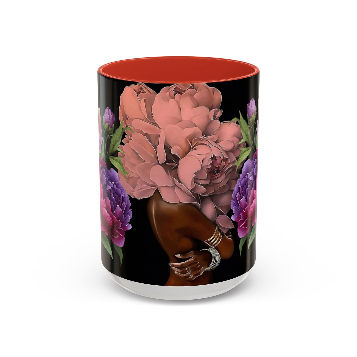 Floral Embrace Coffee Mug, Elegant Gift for Her, Unique Home Decor, Artistic Drinkware, Perfect for Birthdays, Mother's Day, Anniversaries