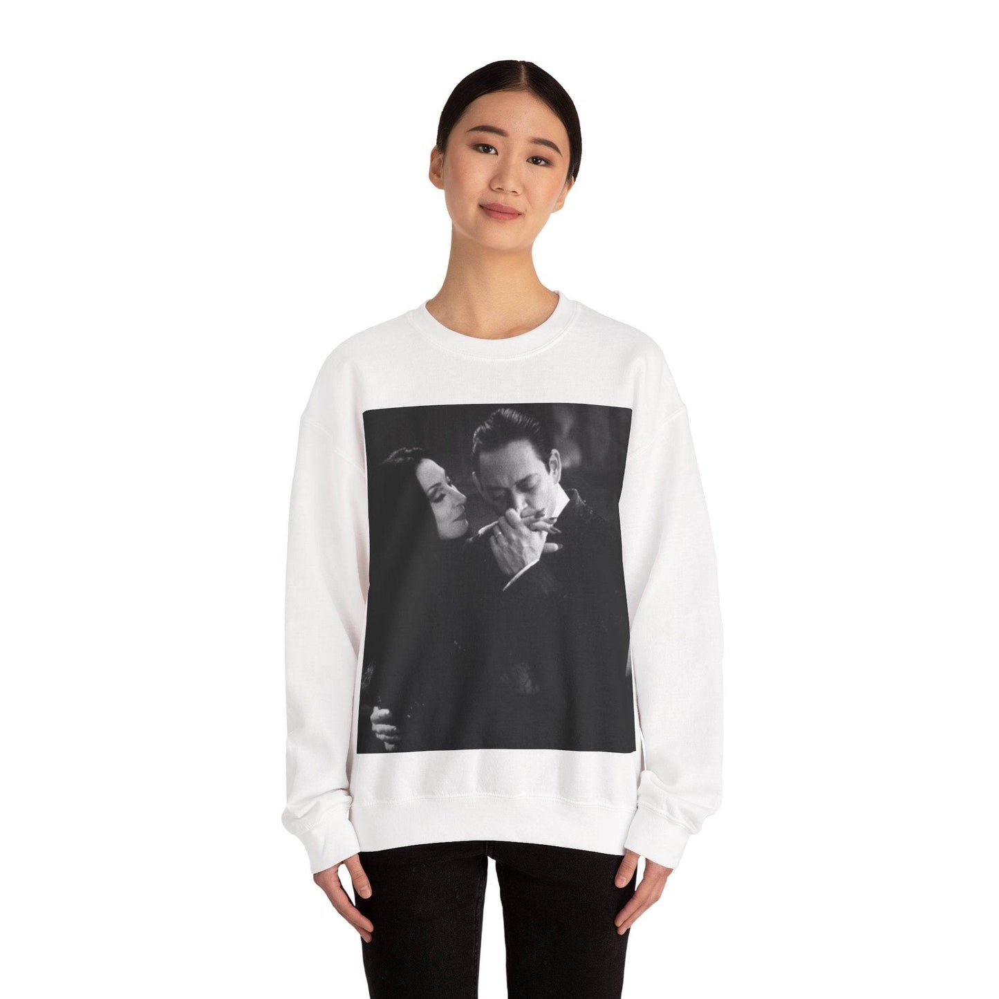 Couple Gothic Unisex Sweatshirt - Gomes & Morticia Design - IntuitiveEncBoutique