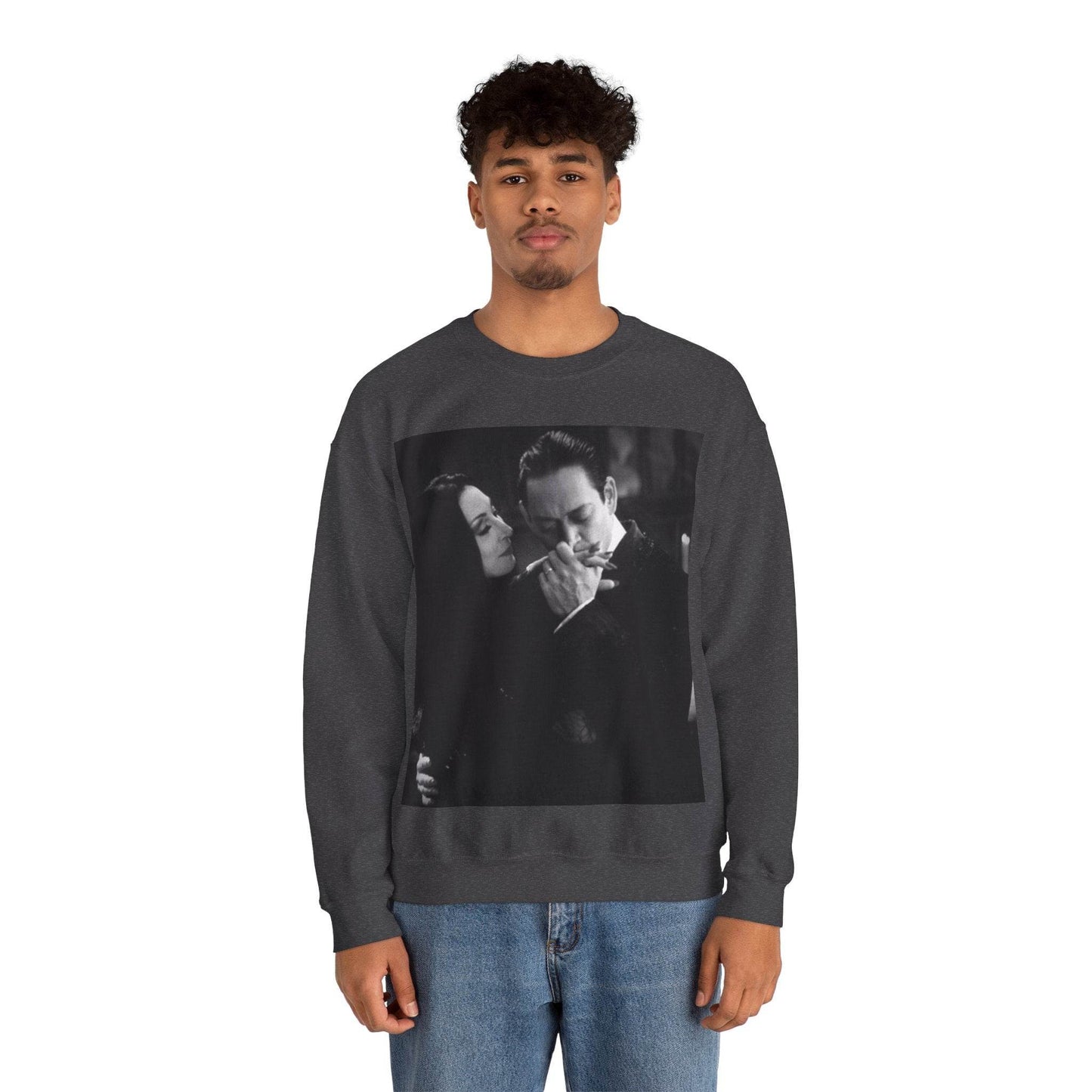 Couple Gothic Unisex Sweatshirt - Gomes & Morticia Design - IntuitiveEncBoutique