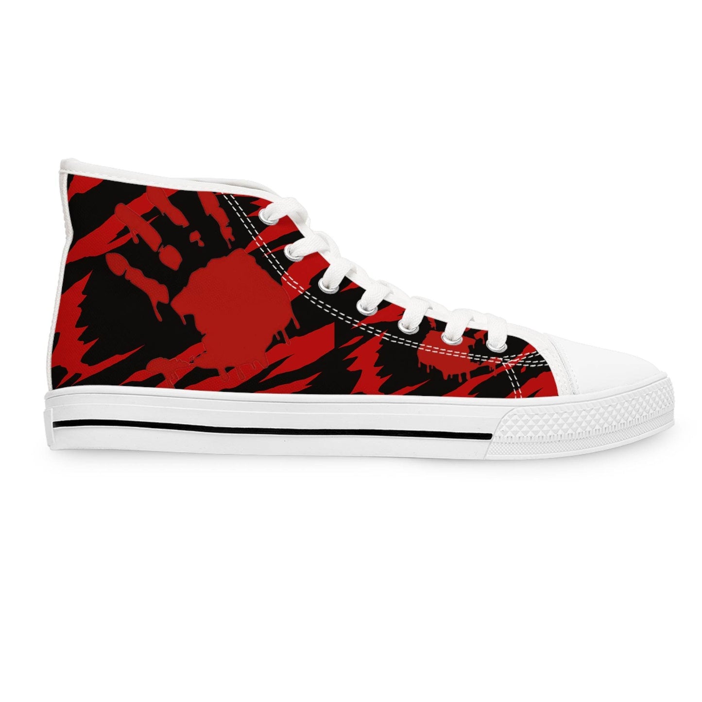 Horror Friday the 13th Sneakers, Scary Halloween Shoes, Creepy High Top Footwear, Gothic Fashion, Spooky Kicks - IntuitiveEncBoutique
