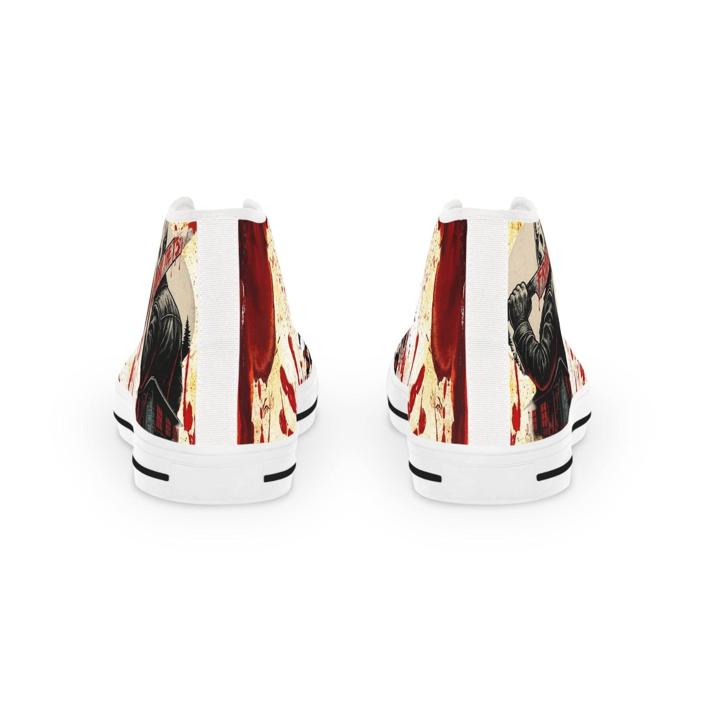 High Top Sneakers - Friday the 13th Jason Design - IntuitiveEncBoutique