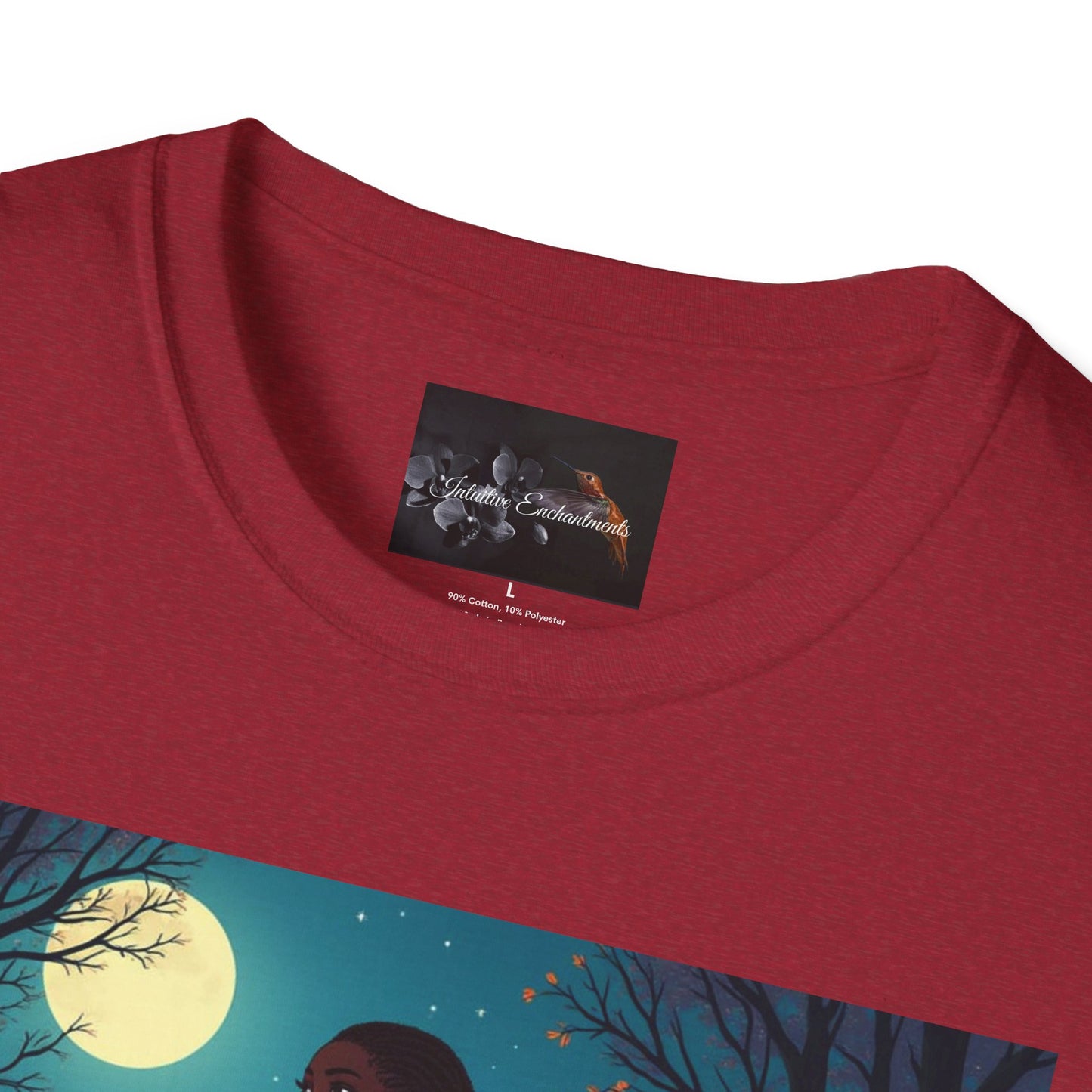 Moonlit Silhouette Unisex T-Shirt, Softstyle Tee for Nature Lovers, Perfect for Gifts and Everyday Wear