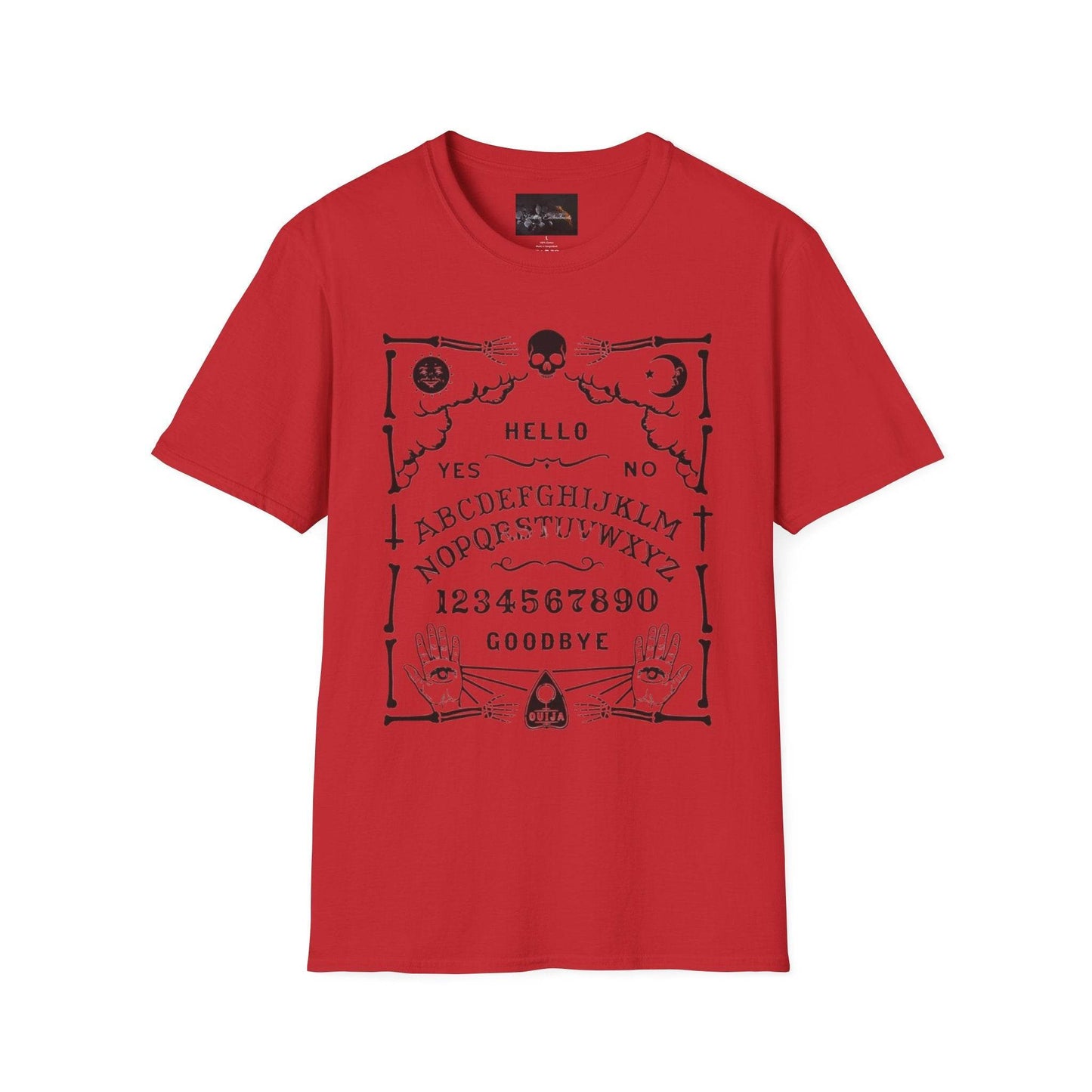 Mystical Ouija Board Unisex T-Shirt - Perfect for Halloween, Gift, Casual Wear, Spirituality, Ghost Lovers - IntuitiveEncBoutique