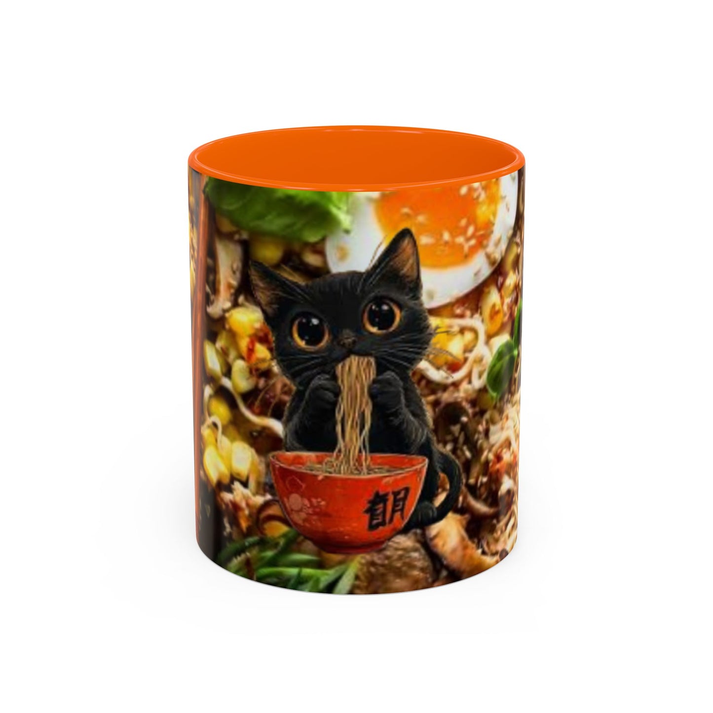 Cute Cat Noodle Coffee Mug, Funny Cat Mug, Kitchen Decor, Cat Lover Gift, Ramen Themed Cup, Animal Lover Coffee Cup, Gift for Cat Owners