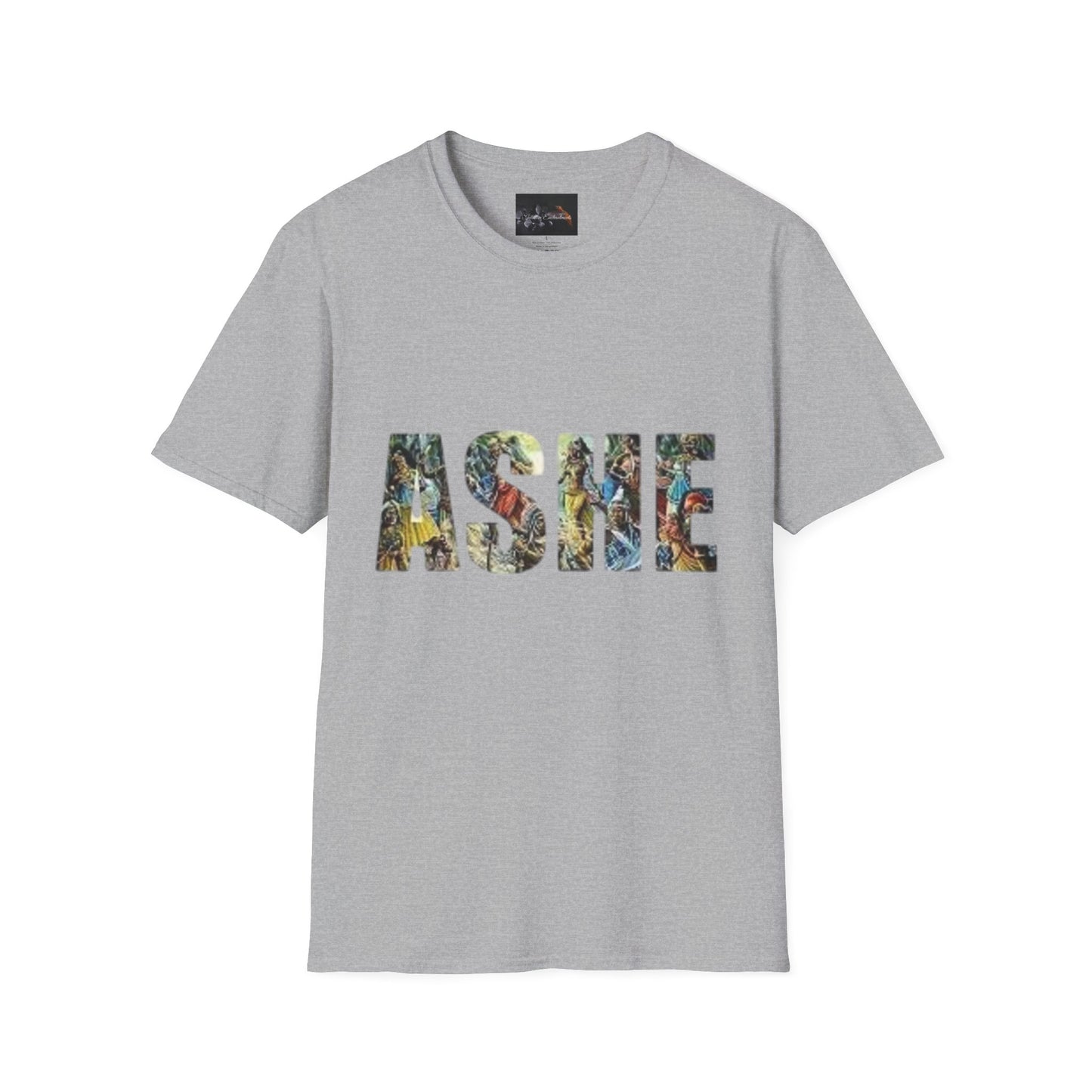 ASHE Graphic T-Shirt, Unisex Softstyle Tee, Vibrant Artistic Apparel, Gift for Nature Lovers, Casual Wear, Everyday Essentials