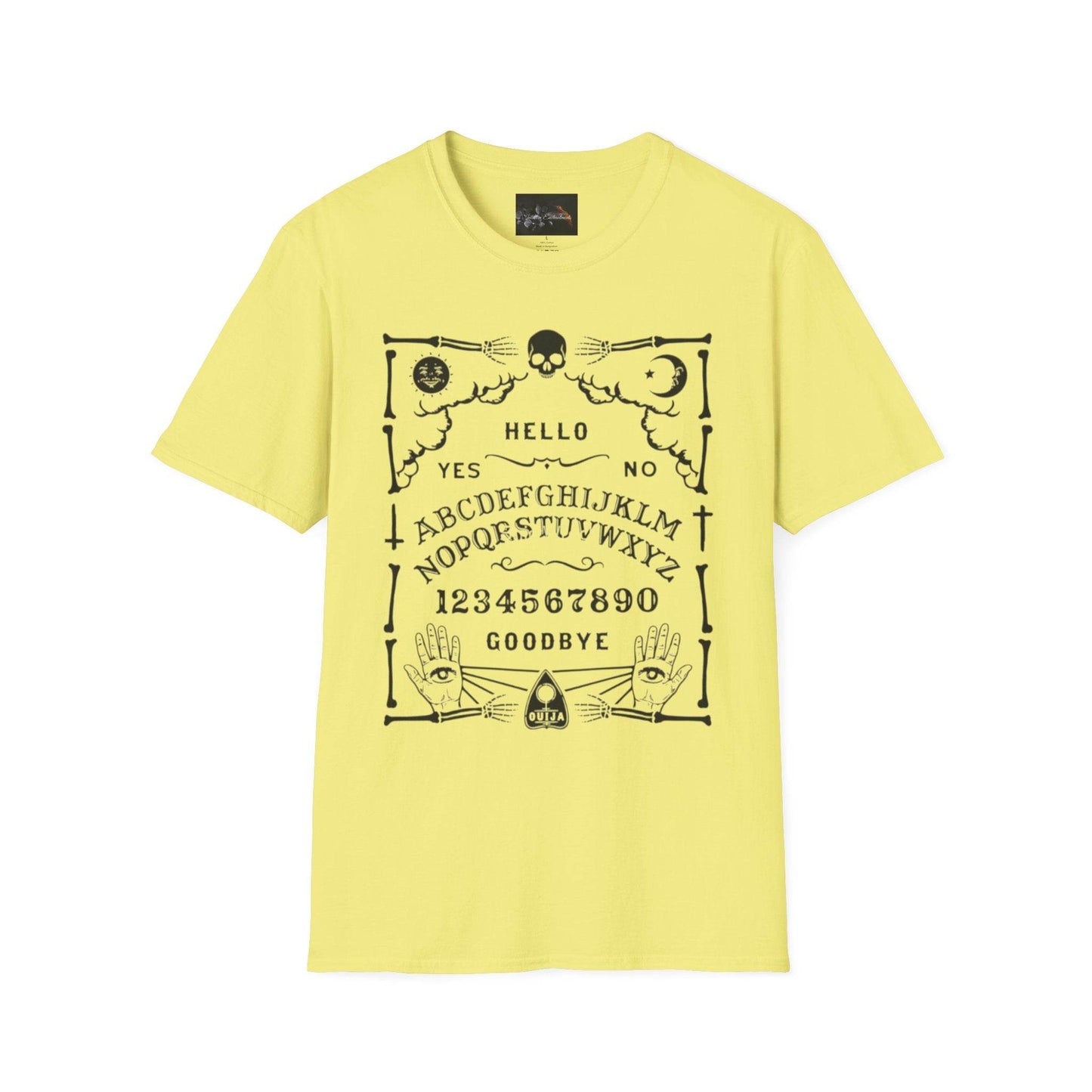Mystical Ouija Board Unisex T-Shirt - Perfect for Halloween, Gift, Casual Wear, Spirituality, Ghost Lovers - IntuitiveEncBoutique