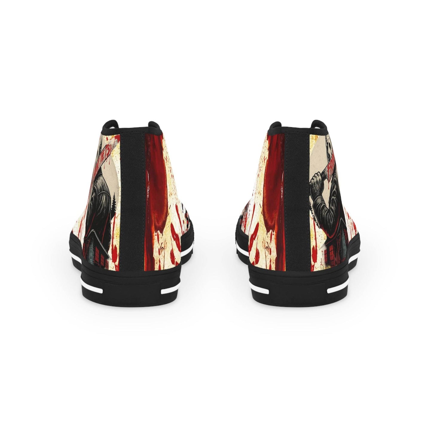 High Top Sneakers - Friday the 13th Jason Design - IntuitiveEncBoutique