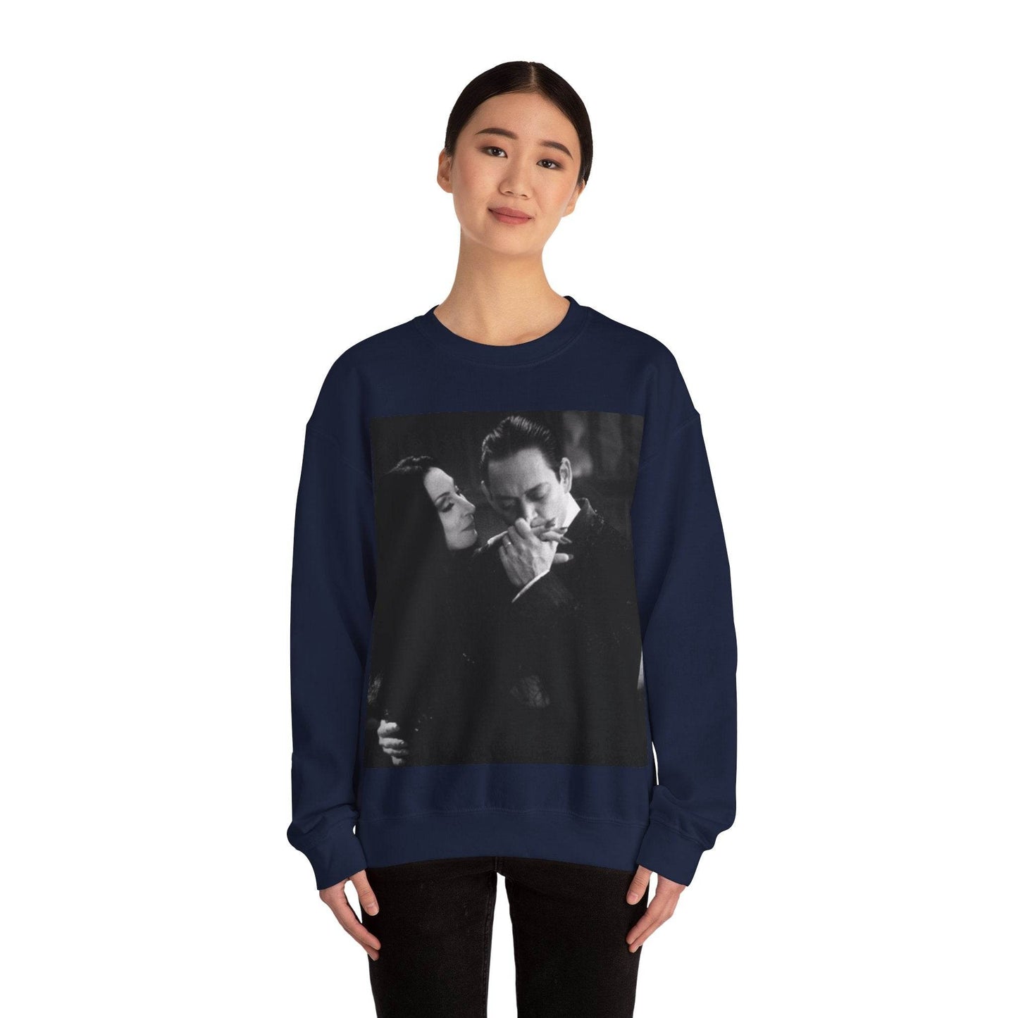 Couple Gothic Unisex Sweatshirt - Gomes & Morticia Design - IntuitiveEncBoutique