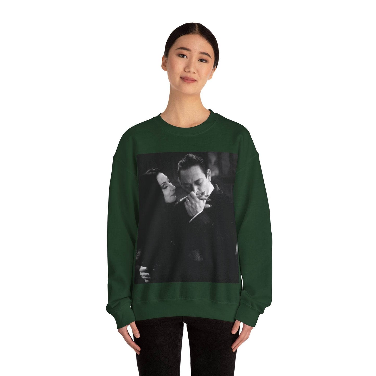 Couple Gothic Unisex Sweatshirt - Gomes & Morticia Design - IntuitiveEncBoutique