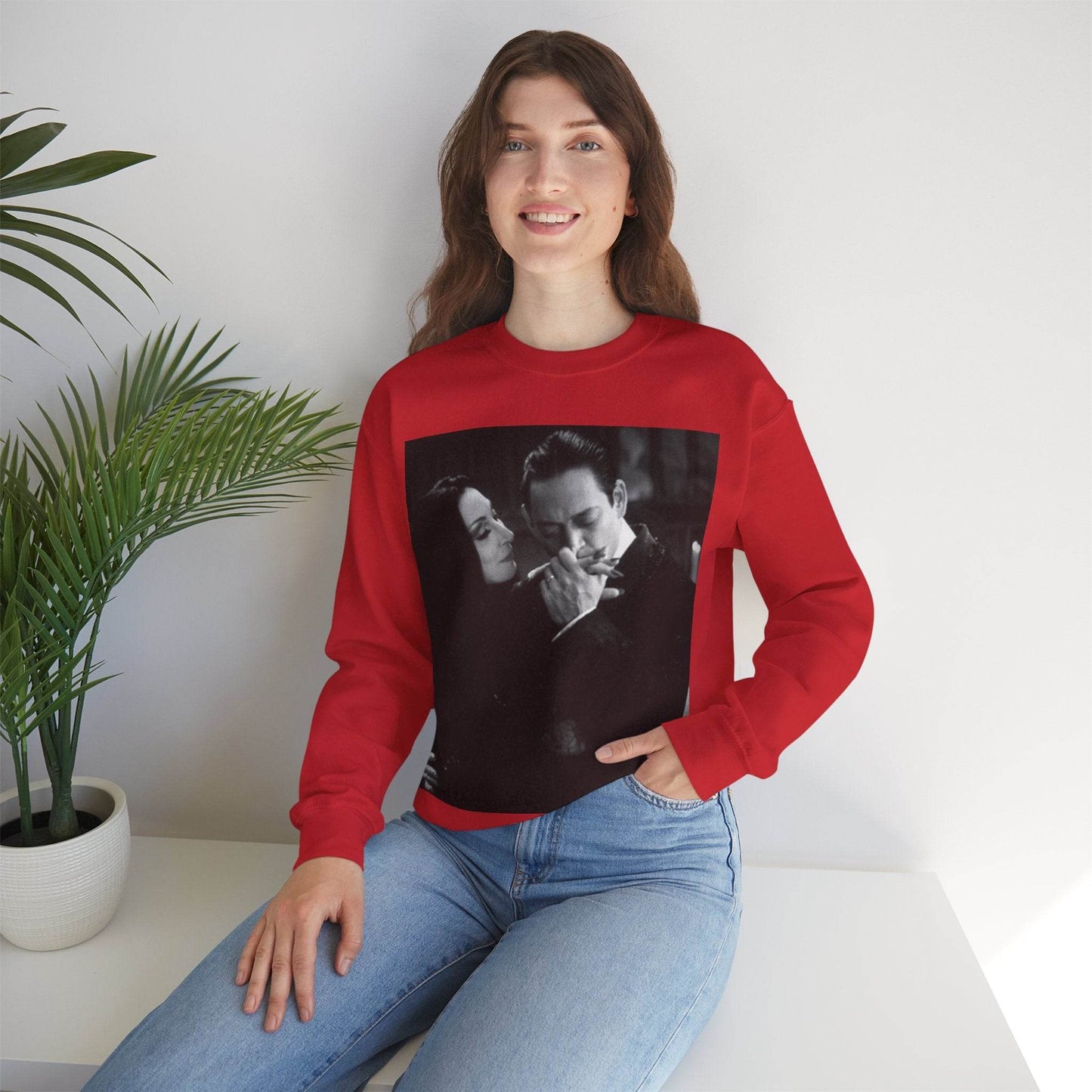 Couple Gothic Unisex Sweatshirt - Gomes & Morticia Design - IntuitiveEncBoutique