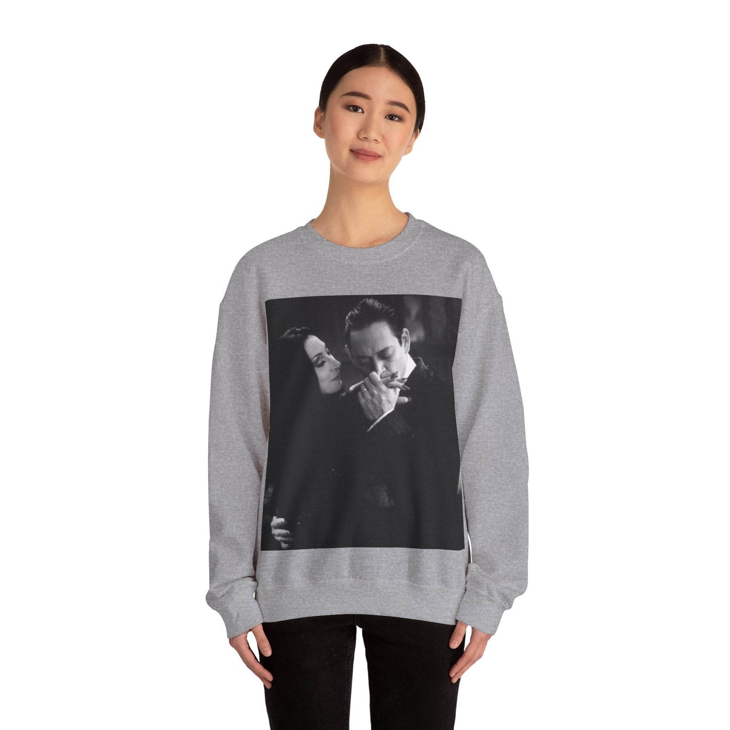 Couple Gothic Unisex Sweatshirt - Gomes & Morticia Design - IntuitiveEncBoutique