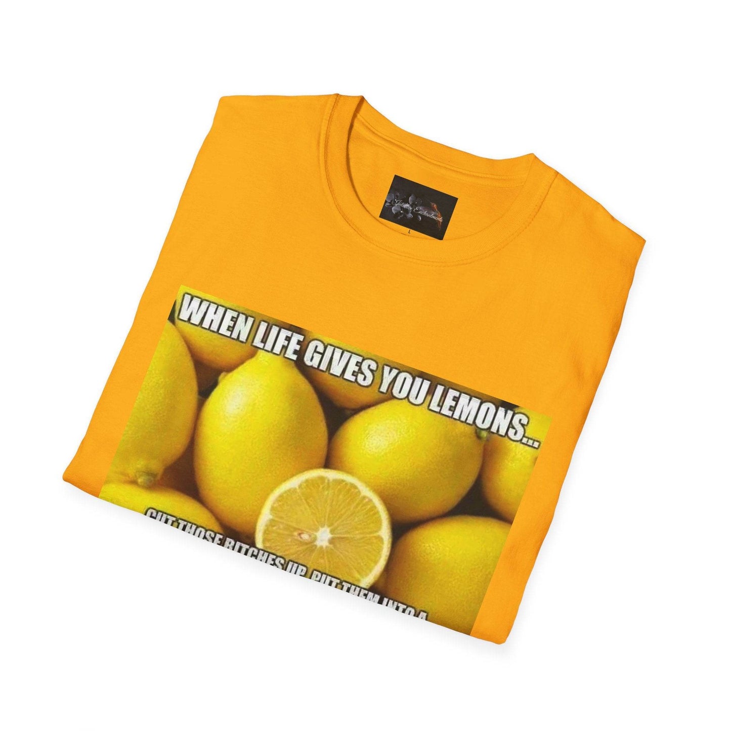 When Life Gives You Lemons T-Shirt, Funny Quote Tee, Gift for Citrus Lovers, Casual Wear, Unisex Humor Shirt, Summer Vibes - IntuitiveEncBoutique