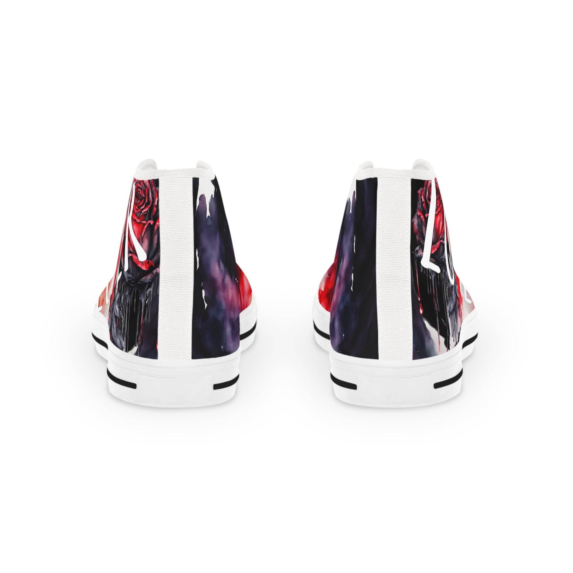 lover loser design on Men's High Top Sneakers, streetwear gift for him, urban style shoes, custom graffiti footwear, - IntuitiveEncBoutique