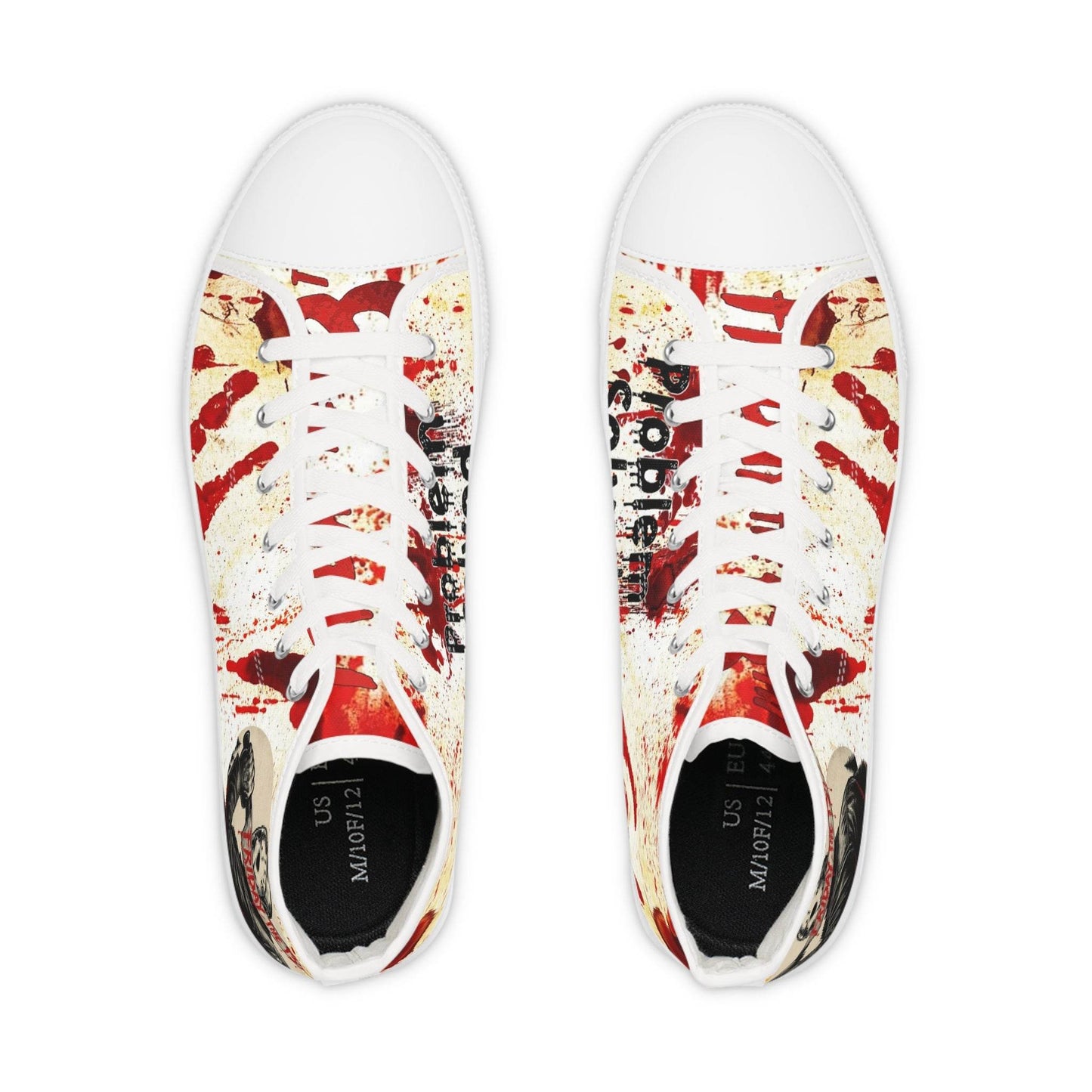 High Top Sneakers - Friday the 13th Jason Design - IntuitiveEncBoutique