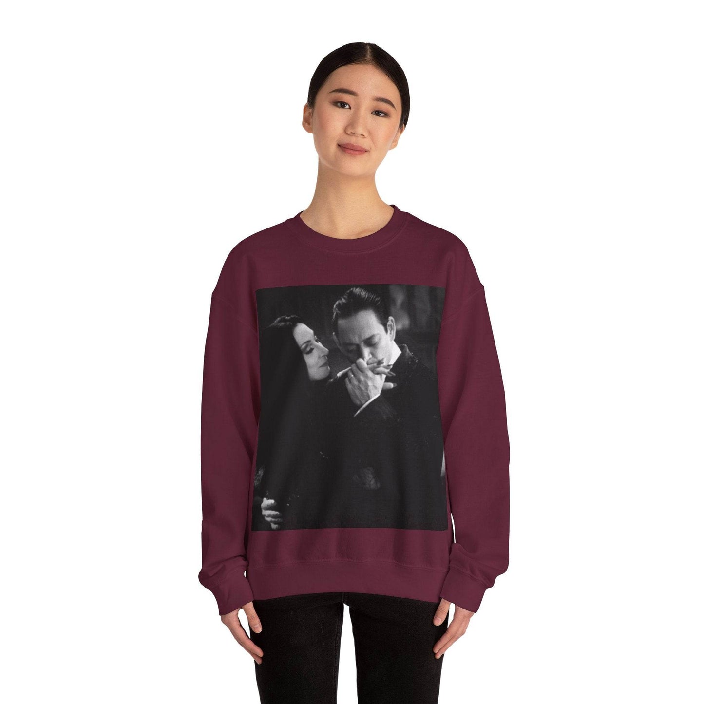 Couple Gothic Unisex Sweatshirt - Gomes & Morticia Design - IntuitiveEncBoutique