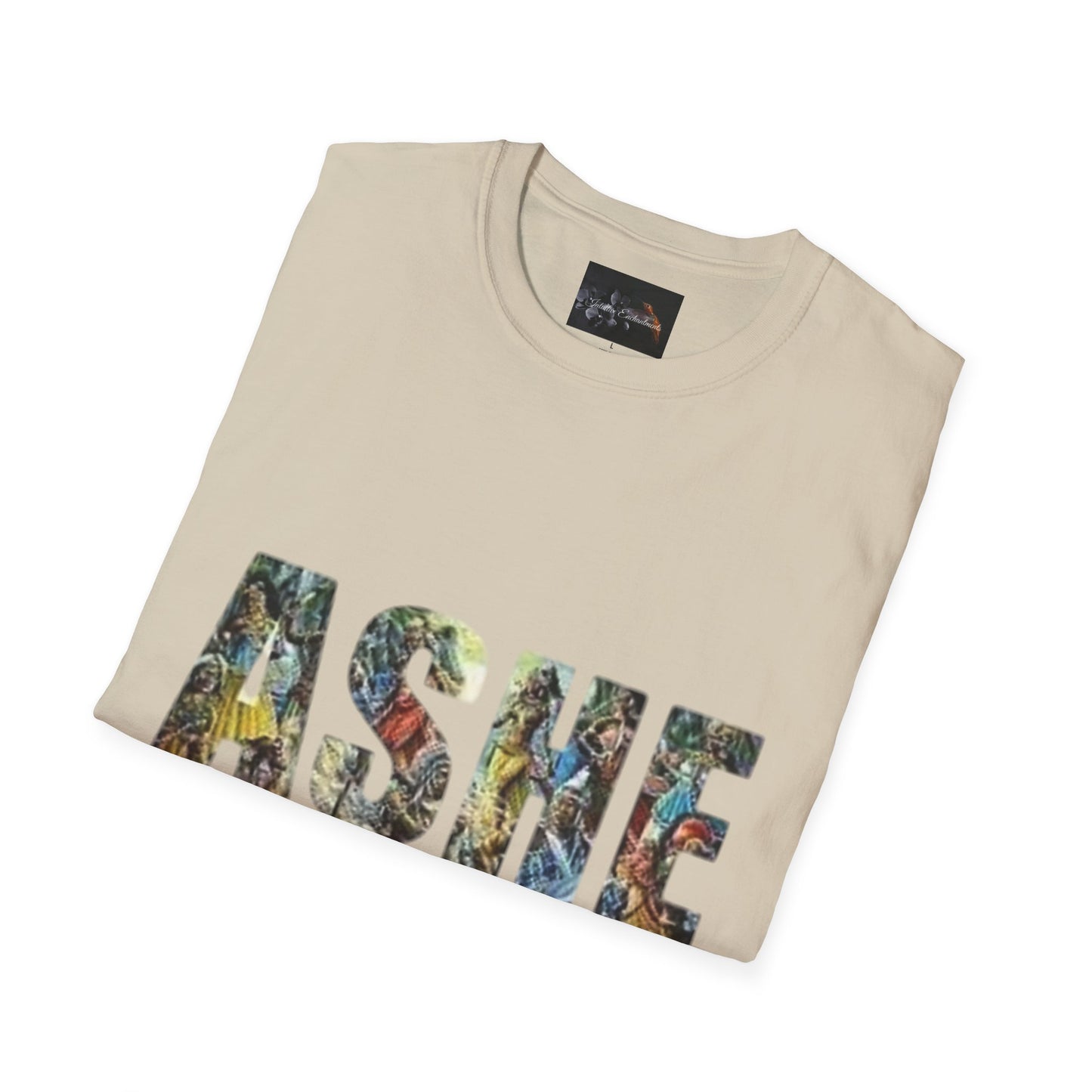 ASHE Graphic T-Shirt, Unisex Softstyle Tee, Vibrant Artistic Apparel, Gift for Nature Lovers, Casual Wear, Everyday Essentials