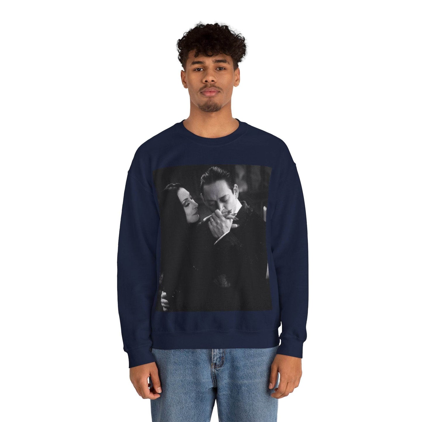 Couple Gothic Unisex Sweatshirt - Gomes & Morticia Design - IntuitiveEncBoutique
