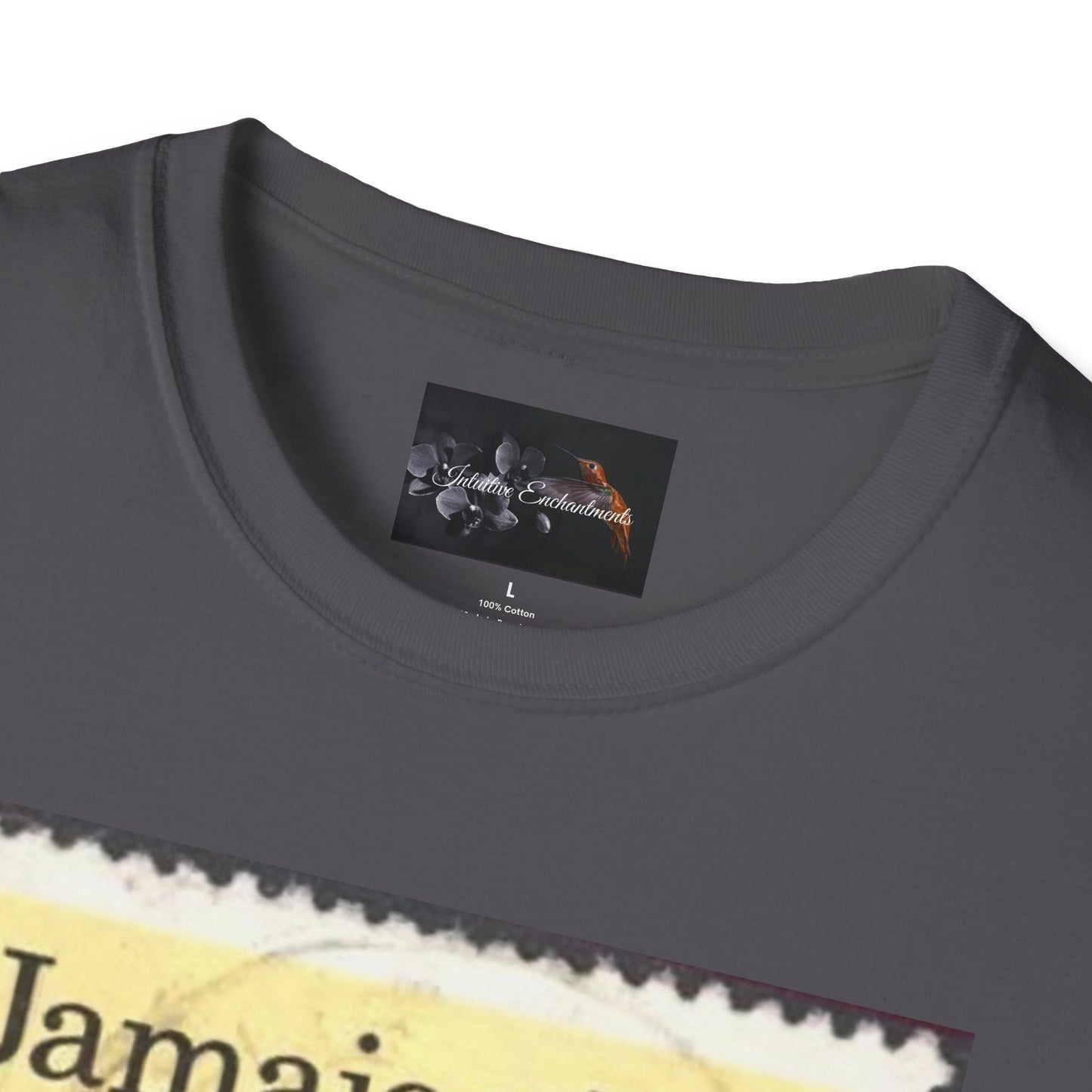 Vintage Jamaica Stamp Tee, Softstyle T-Shirt, Unisex Graphic Tee, Bohemian Style Shirt, Travel Lovers Apparel, Cool Gift Idea