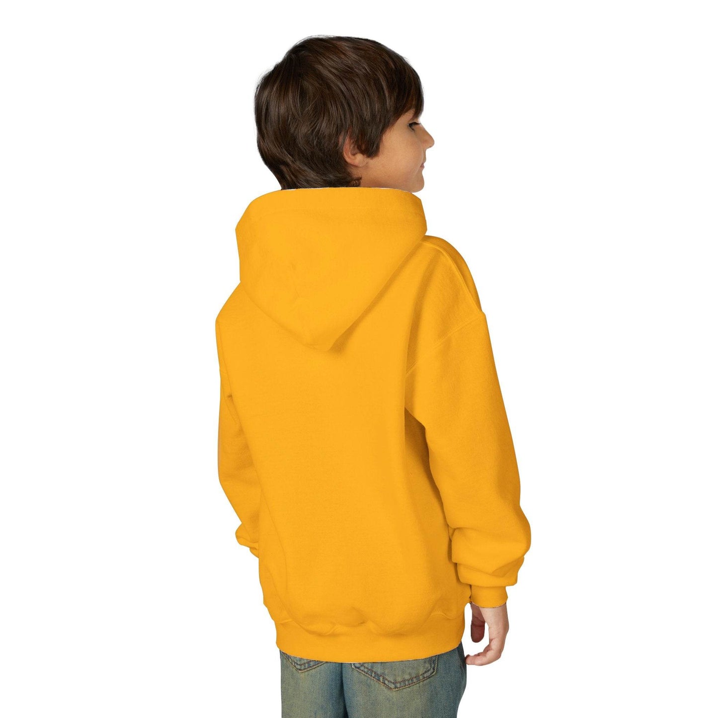 Youth Ghostly Glam Hoodie, Cute Ghost Design Sweatshirt, Halloween Apparel, Halloween Costume, Kids Hooded Sweatshirt - IntuitiveEncBoutique