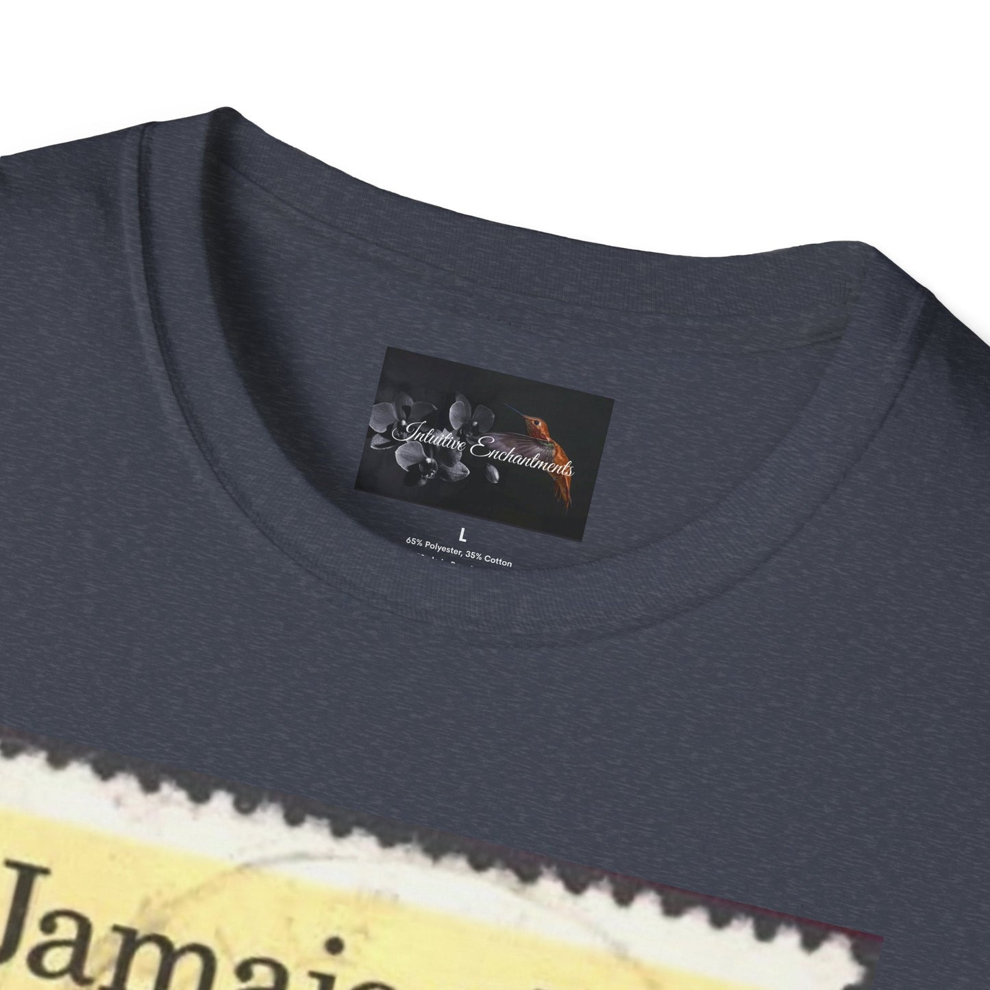 Vintage Jamaica Stamp Tee, Softstyle T-Shirt, Unisex Graphic Tee, Bohemian Style Shirt, Travel Lovers Apparel, Cool Gift Idea