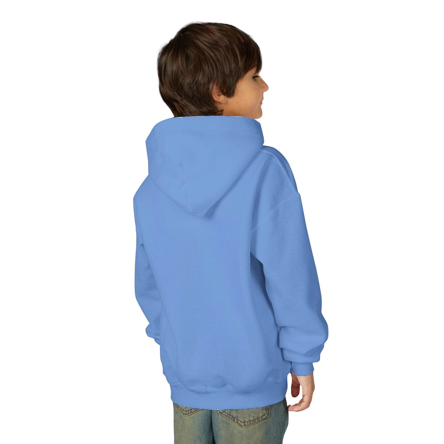 Youth Ghostly Glam Hoodie, Cute Ghost Design Sweatshirt, Halloween Apparel, Halloween Costume, Kids Hooded Sweatshirt - IntuitiveEncBoutique