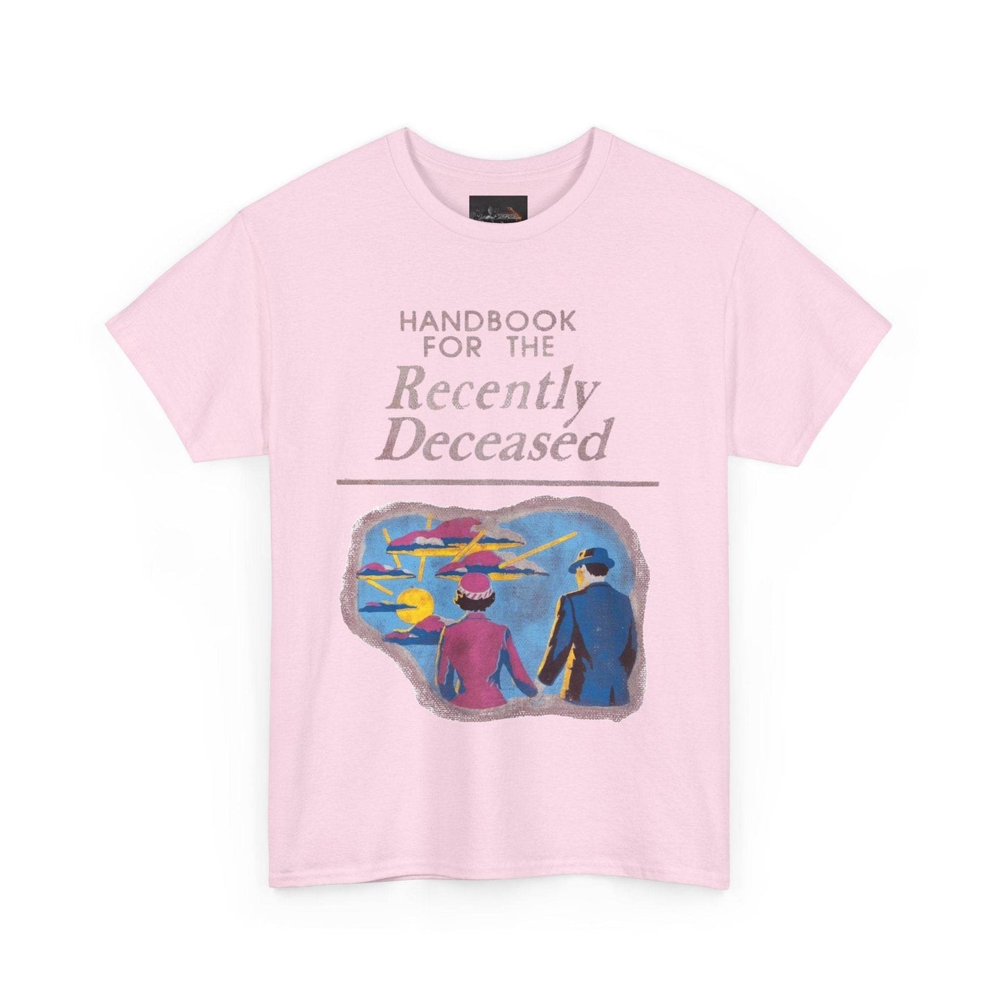 Vintage-Inspired Unisex Tee, Handbook for the Recently Deceased Shirt, Cool Graphic Tee, Unique Gift for Death Awareness, Halloween Costume - IntuitiveEncBoutique