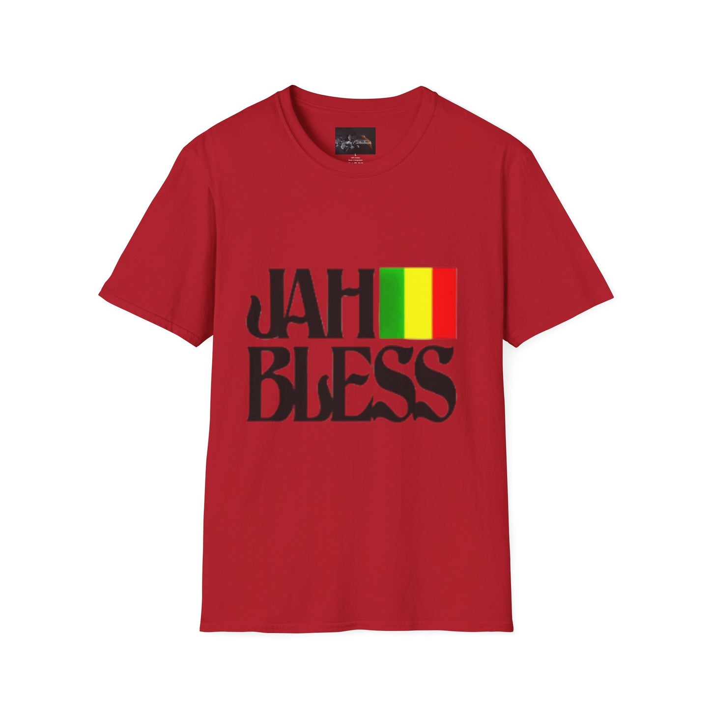 Rasta Vibes Unisex T-Shirt, Jah Bless Graphic Tee, Lion of Judah Shirt, Reggae Style Apparel, Festival Wear, Gift for Music Lovers