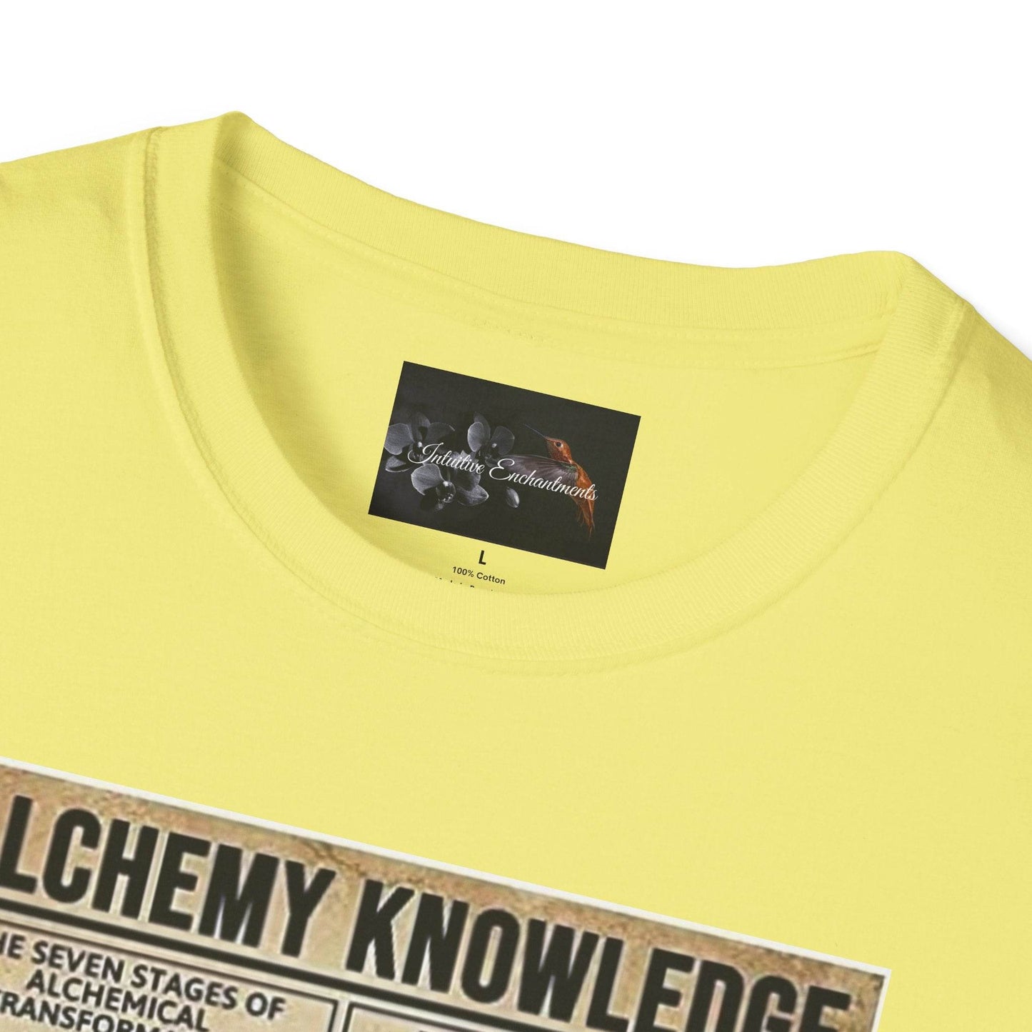 Alchemy Knowledge Unisex T-Shirt, Vintage-style Graphic Tee, Gift for Historians, Science Lovers, Unique Learning Shirt, Educational Apparel - IntuitiveEncBoutique