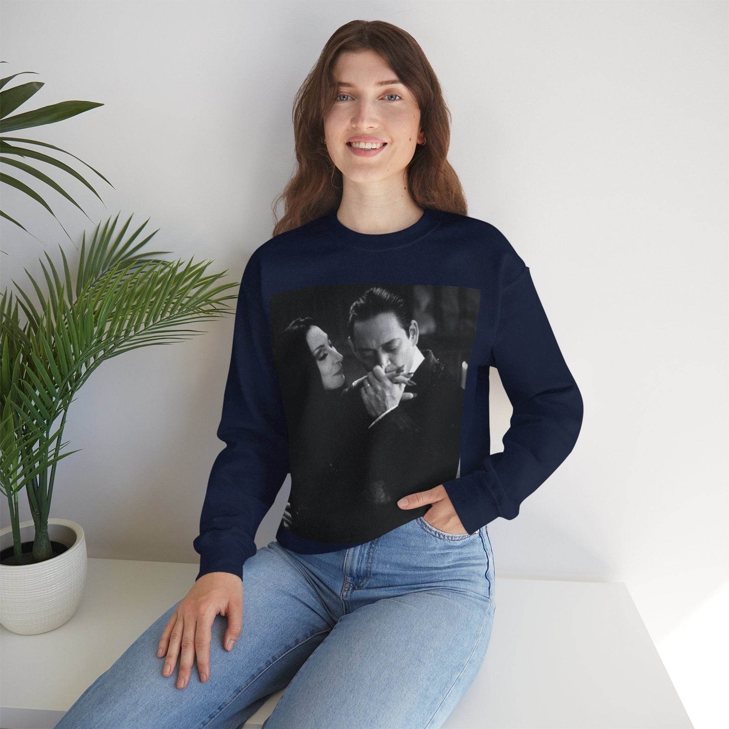 Couple Gothic Unisex Sweatshirt - Gomes & Morticia Design - IntuitiveEncBoutique